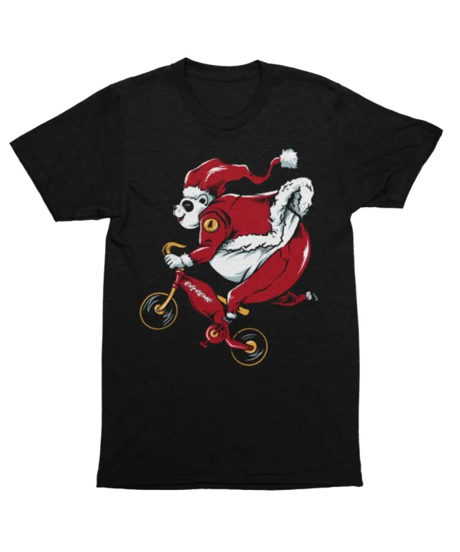 Panda Santa Unisex Christmas T-Shirt sold by 8Ball
