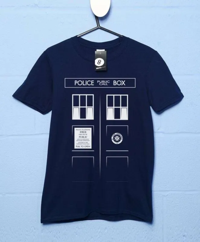 Tardis Front T-Shirt sold by 8Ball