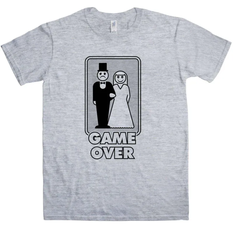 Wedding Game Over T-Shirt sold by 8Ball