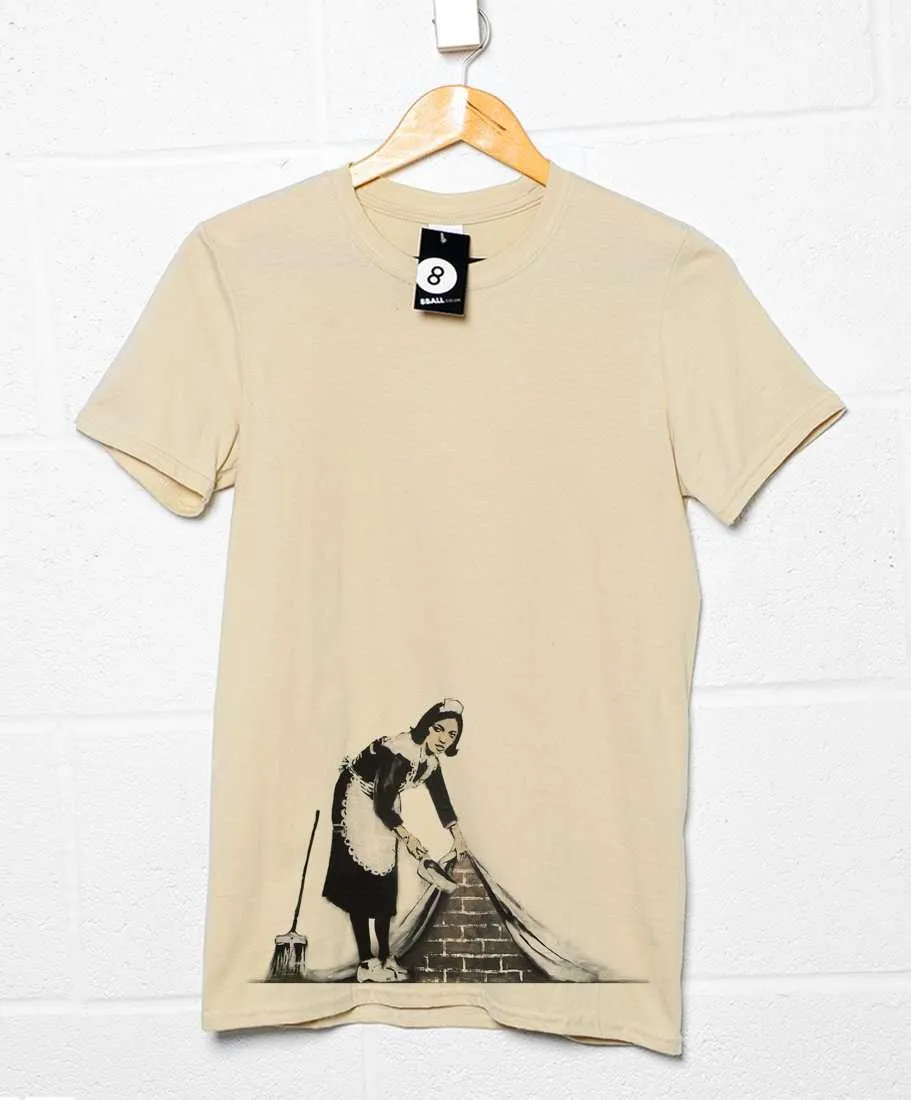 Banksy Maid T-Shirt sold by 8Ball
