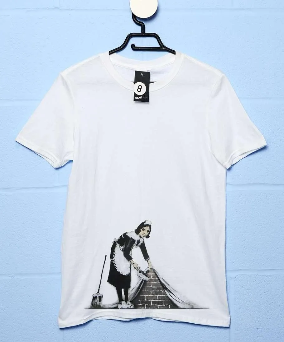 Banksy Maid T-Shirt sold by 8Ball product image thumbnail 2