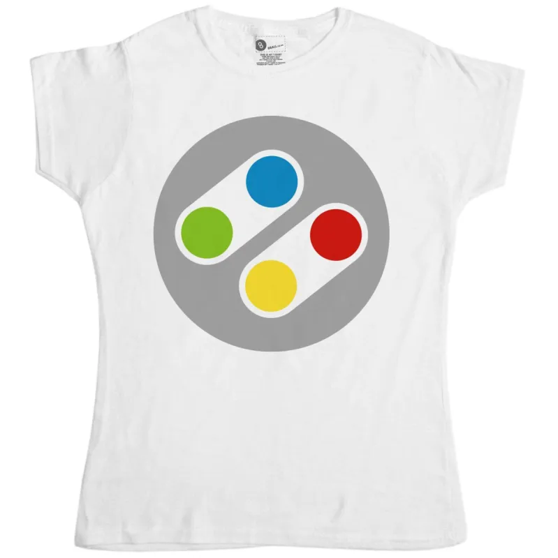 Retro Controller Womens Fitted T-Shirt sold by 8Ball