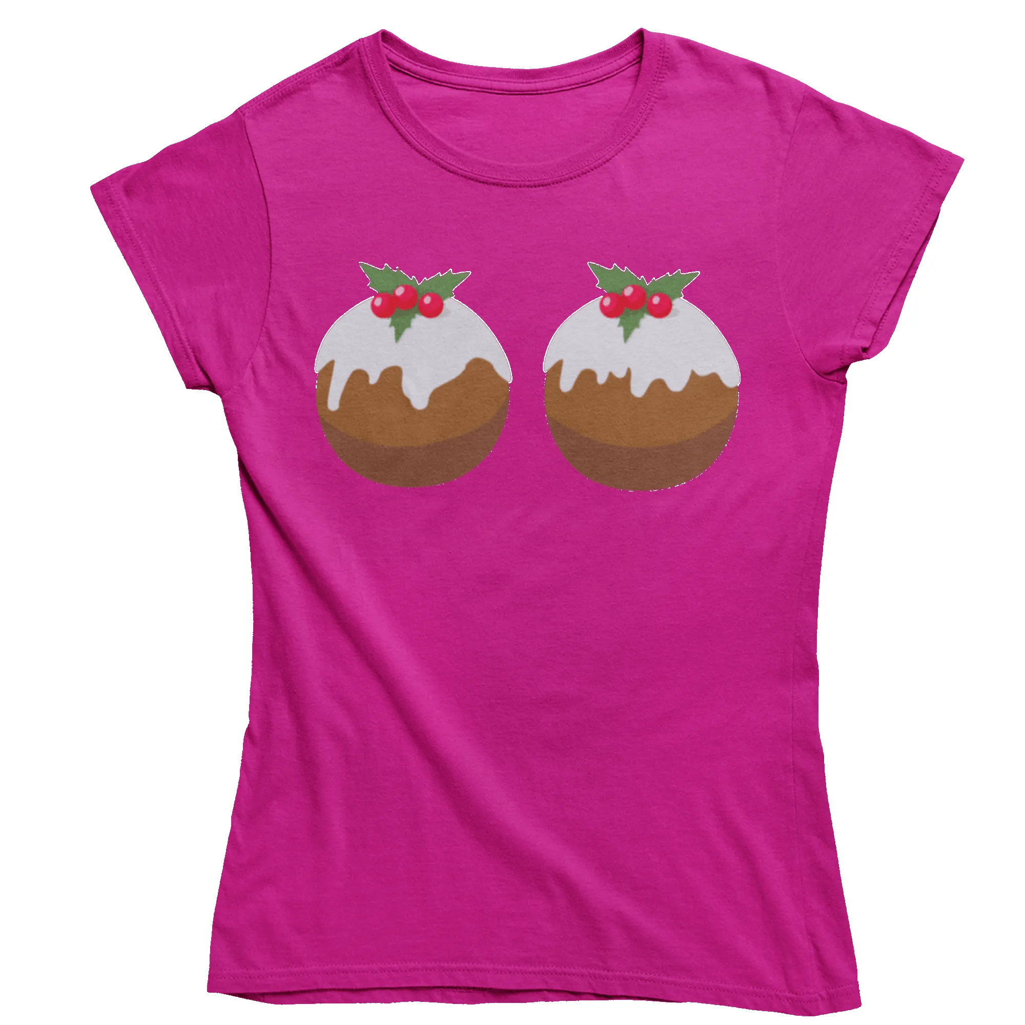 Fun Christmas Puddings T-Shirt for Women sold by 8Ball product image thumbnail 5