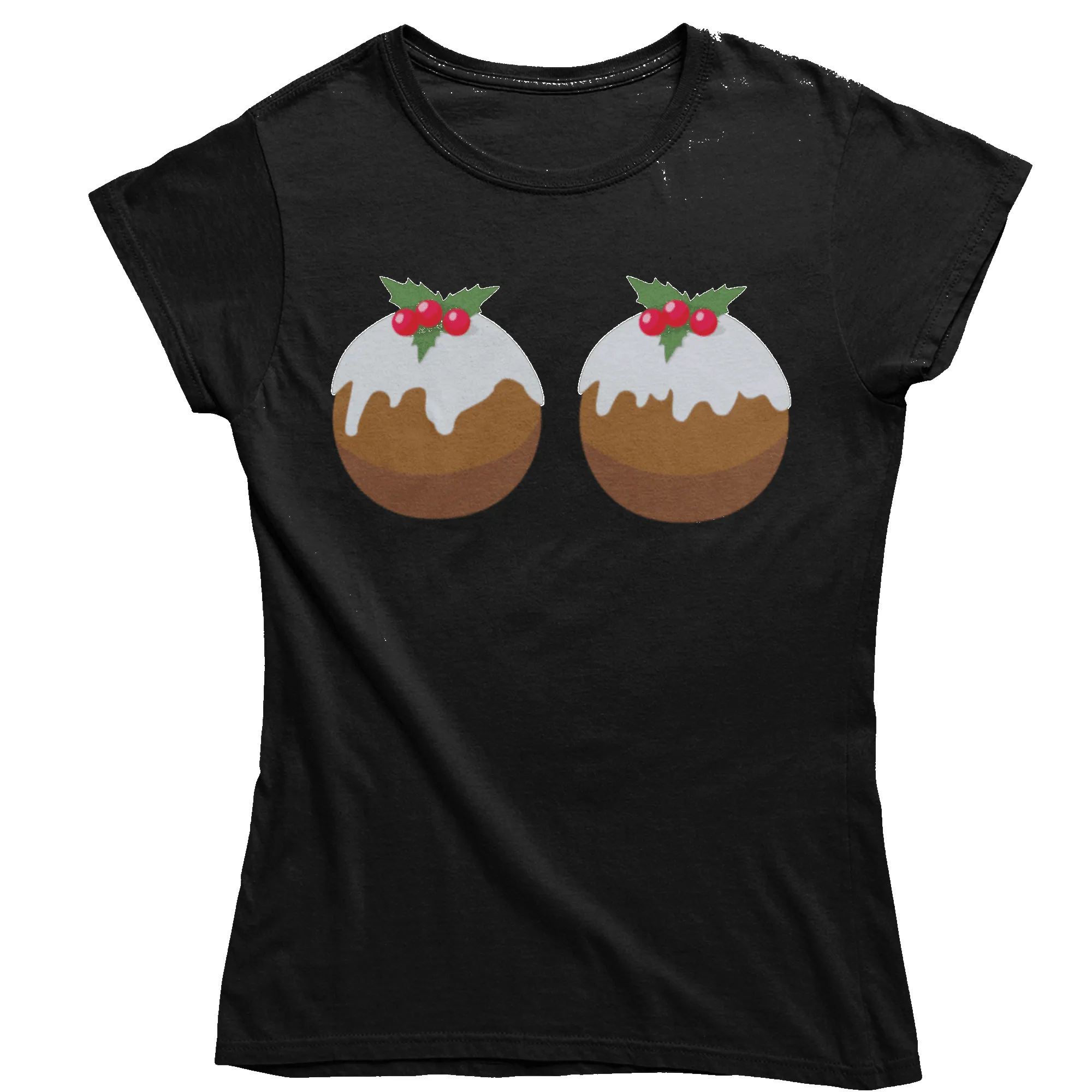 Fun Christmas Puddings T-Shirt for Women sold by 8Ball product image thumbnail 3