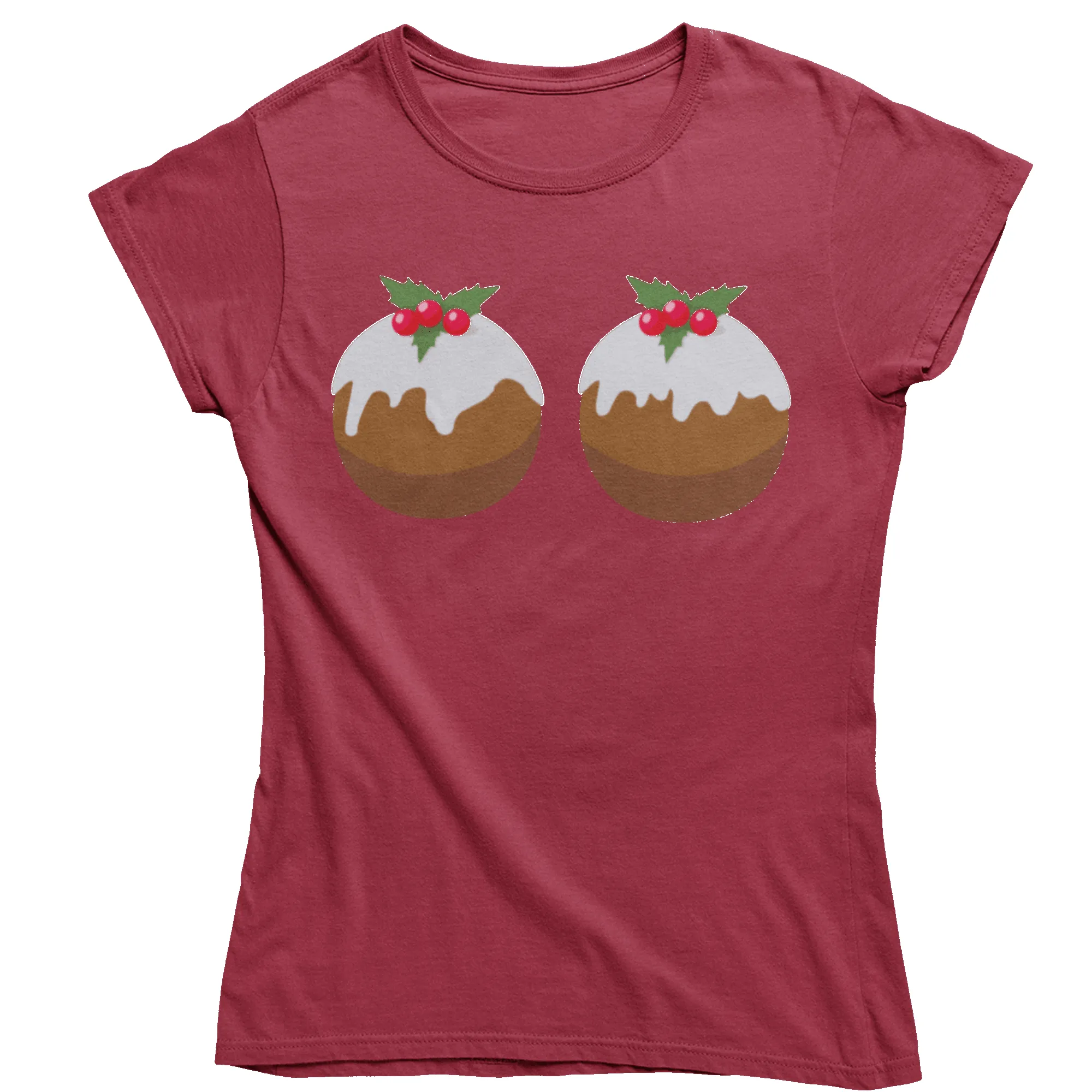 Fun Christmas Puddings T-Shirt for Women sold by 8Ball product image thumbnail 2