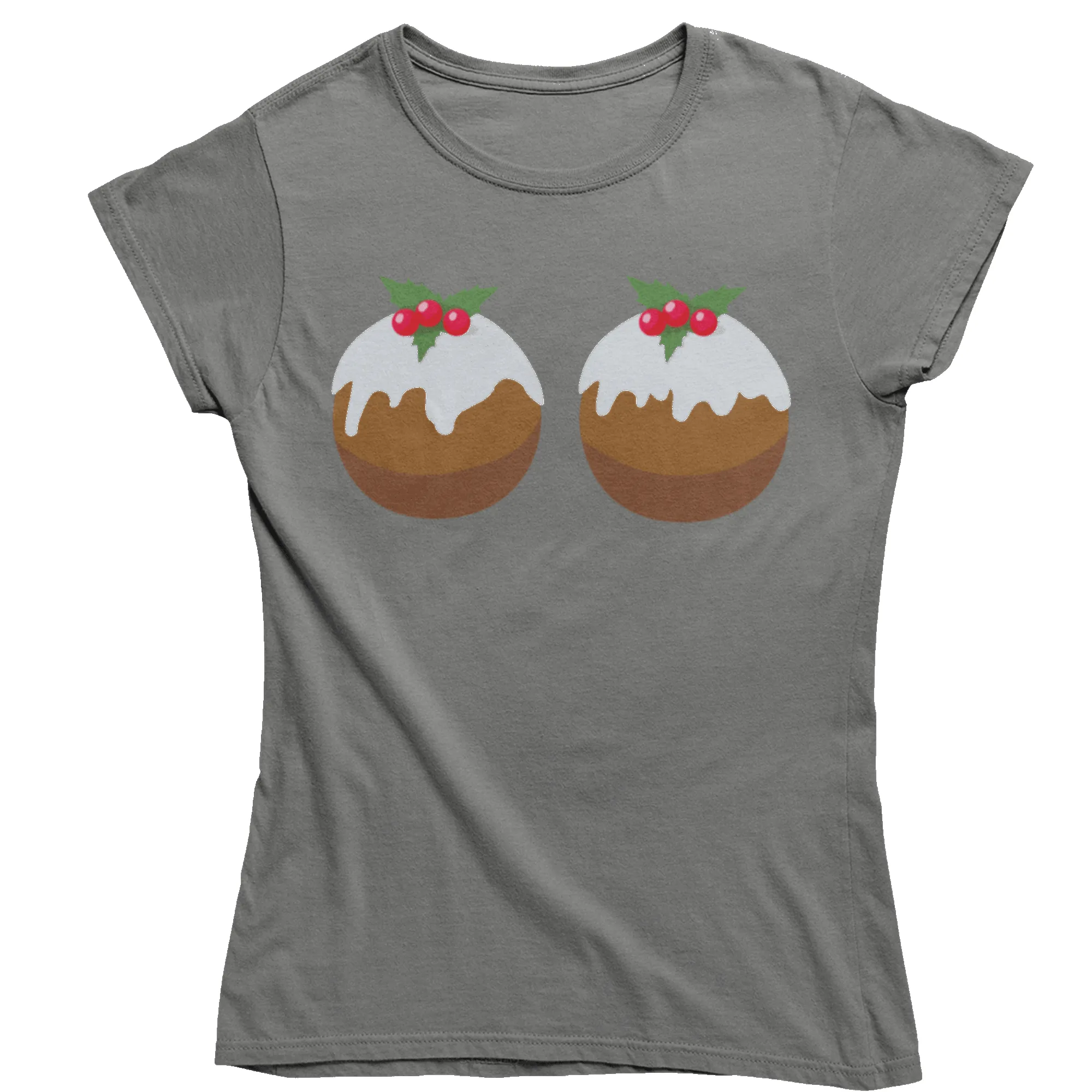 Fun Christmas Puddings T-Shirt for Women sold by 8Ball product image thumbnail 4