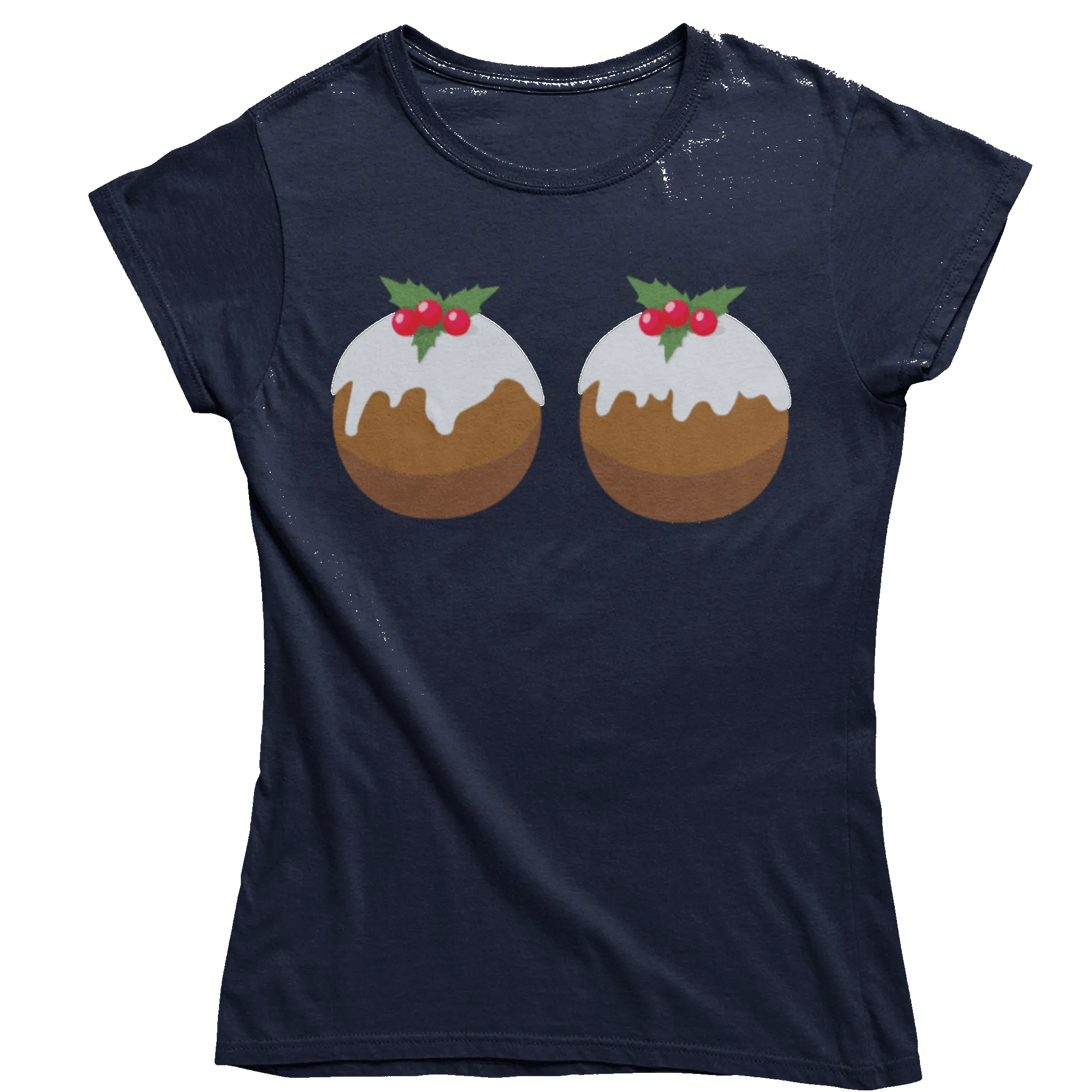Fun Christmas Puddings T-Shirt for Women sold by 8Ball