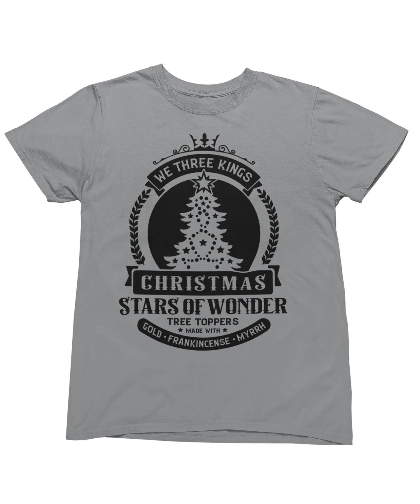 We Three Kings Mono Christmas T-Shirt sold by 8Ball product image thumbnail 3
