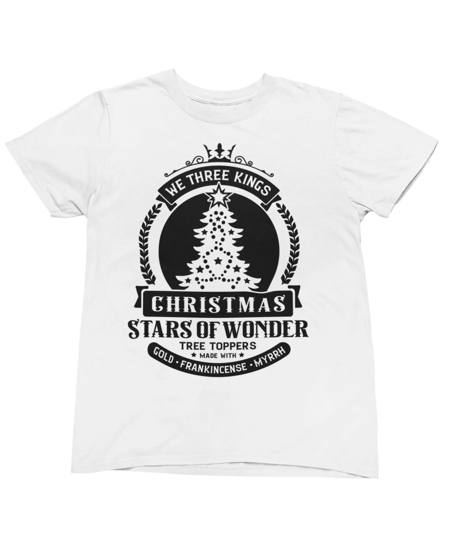 We Three Kings Mono Christmas T-Shirt sold by 8Ball product image thumbnail 2
