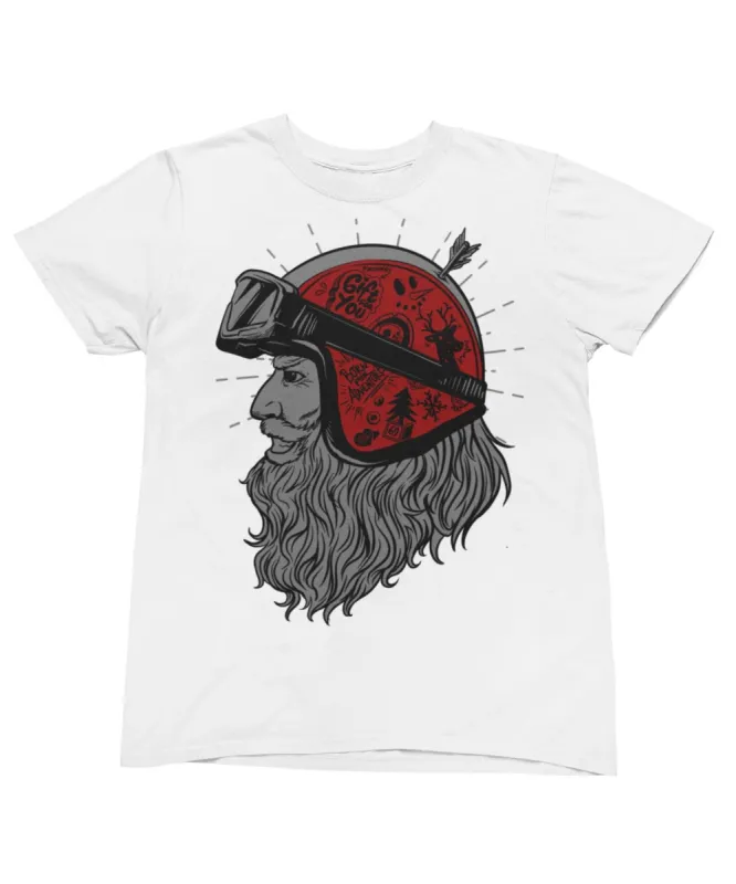 Santa Time To Ride Unisex Christmas T-Shirt made by 8Ball