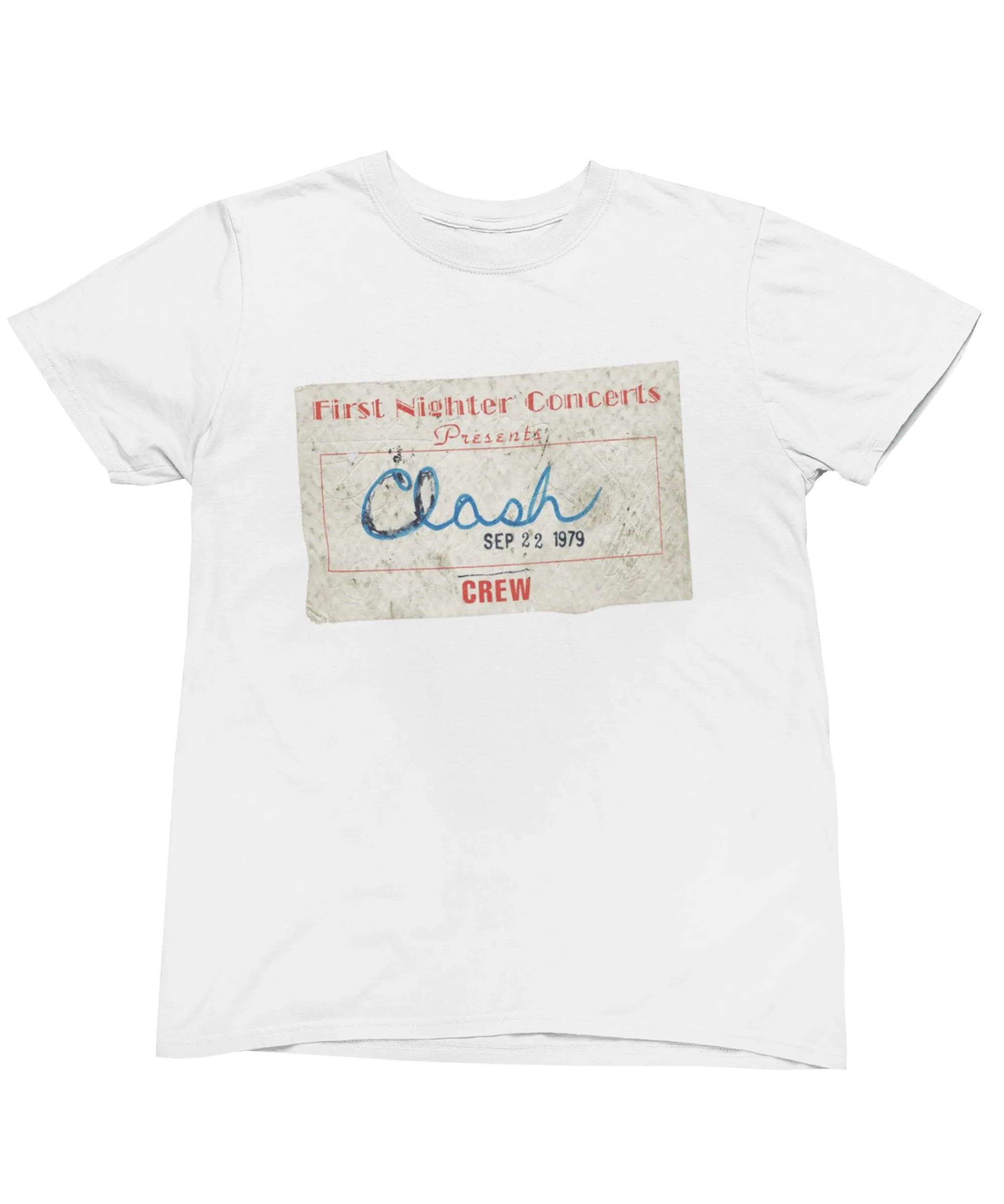 The Clash Take The Fifth Tour First Night Crew Pass T-Shirt sold by 8Ball