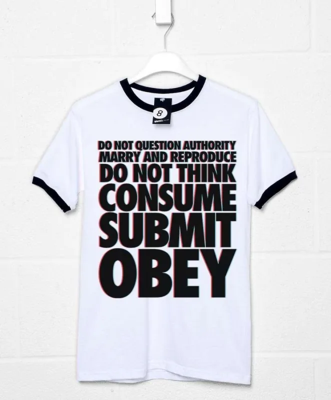 Subliminal Messages Ringer T-Shirt sold by 8Ball