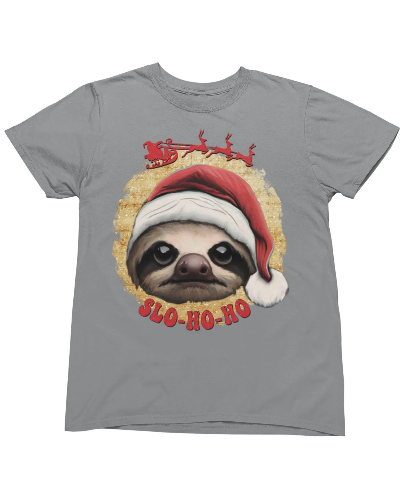 Sloth Ho Ho Ho Christmas Unisex T-Shirt sold by 8Ball product image thumbnail 4