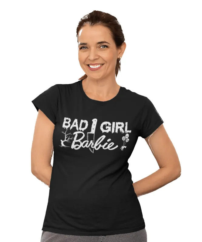 Bad Girl Barbie Womens Fitted T-Shirt sold by 8Ball