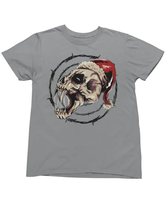 Screaming Skull Santa Unisex Christmas T-Shirt sold by 8Ball