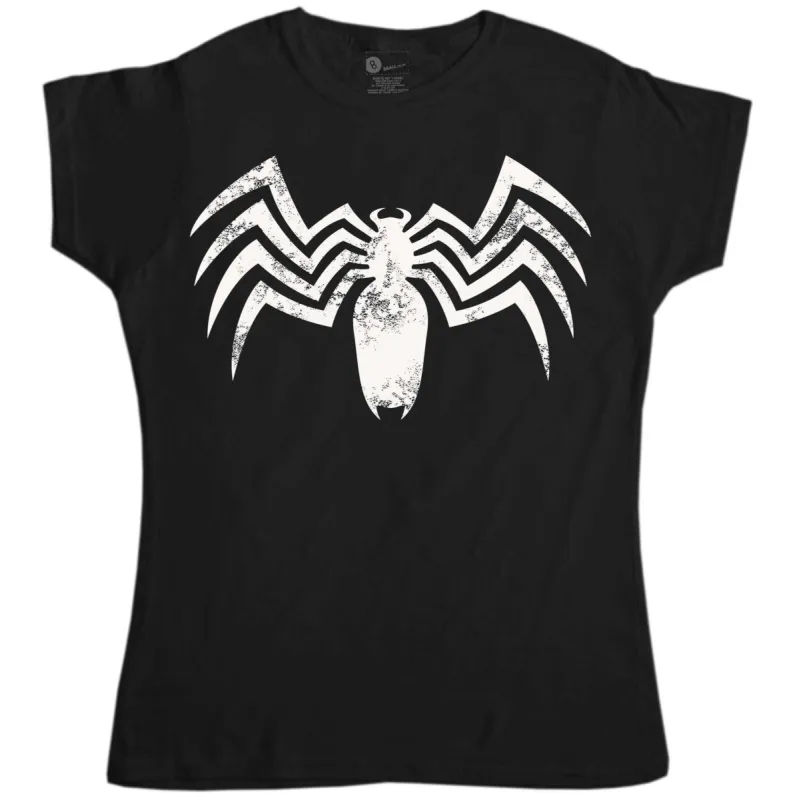 Superhero Venomous Spider Fitted Womens T-Shirt sold by 8Ball