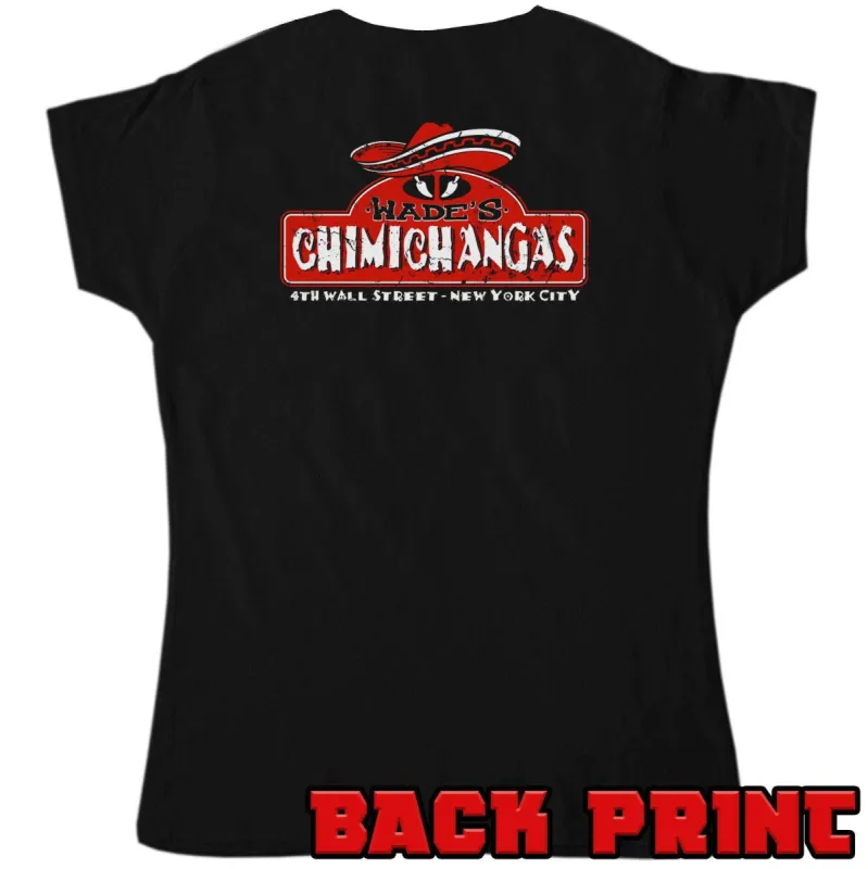 Wades Chimichangas with Back Print T-Shirt for Women sold by 8Ball