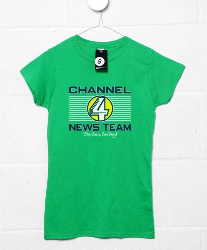 Channel 4 News Team Fitted Womens T-Shirt sold by 8Ball