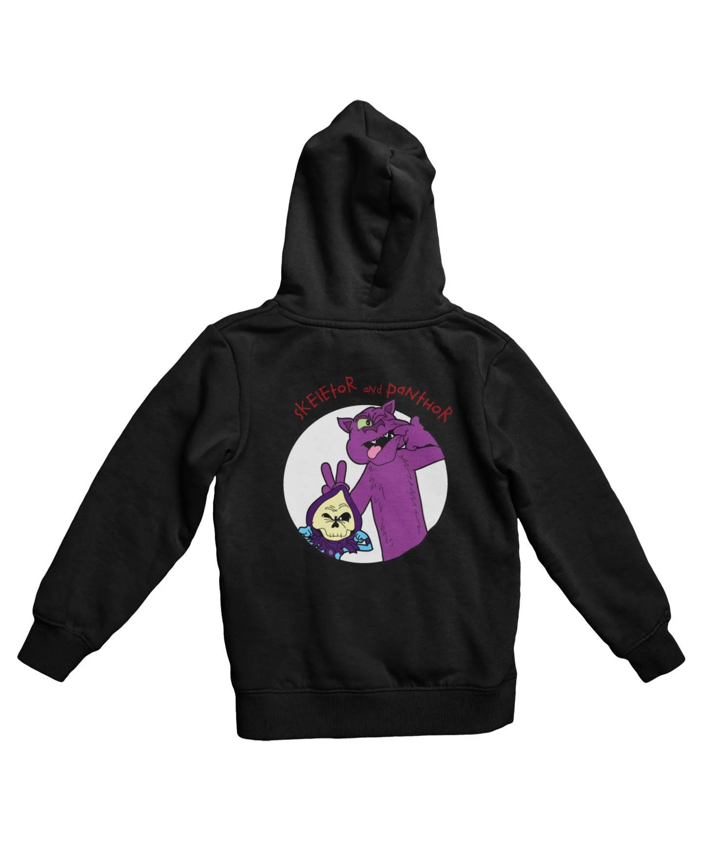 Top Notchy Skeletor and Panther Back Printed Hoodie sold by 8Ball product image thumbnail 4