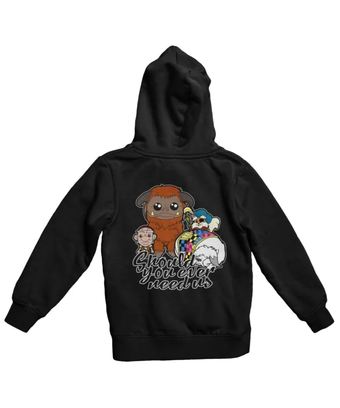 Top Notchy Should You Ever Need Us Back Printed Hoodie sold by 8Ball