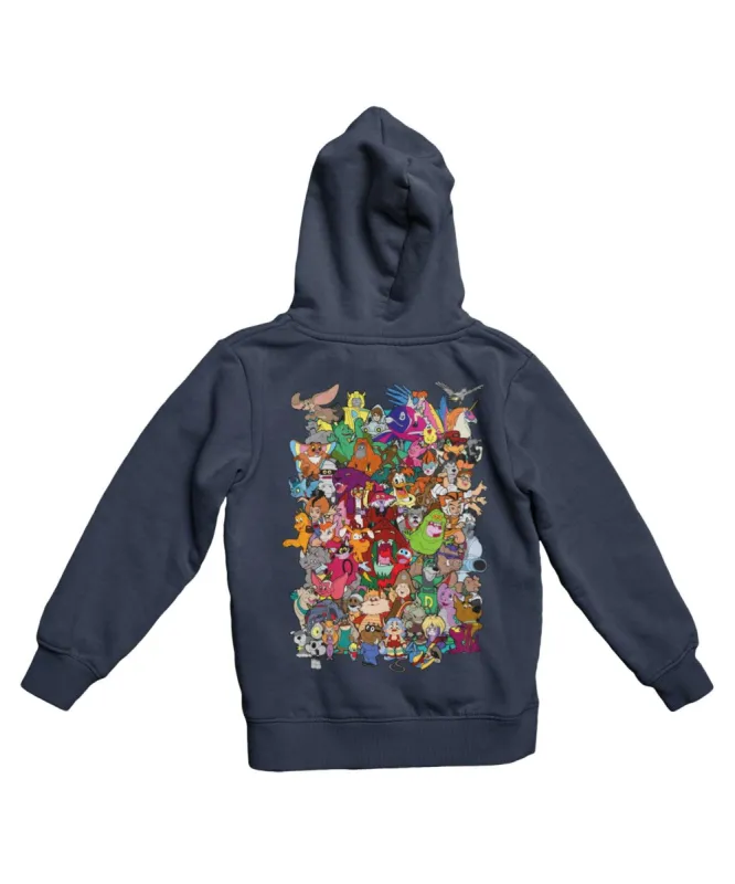 Top Notchy Saturday Morning Sidekicks Back Printed Hoodie sold by 8Ball