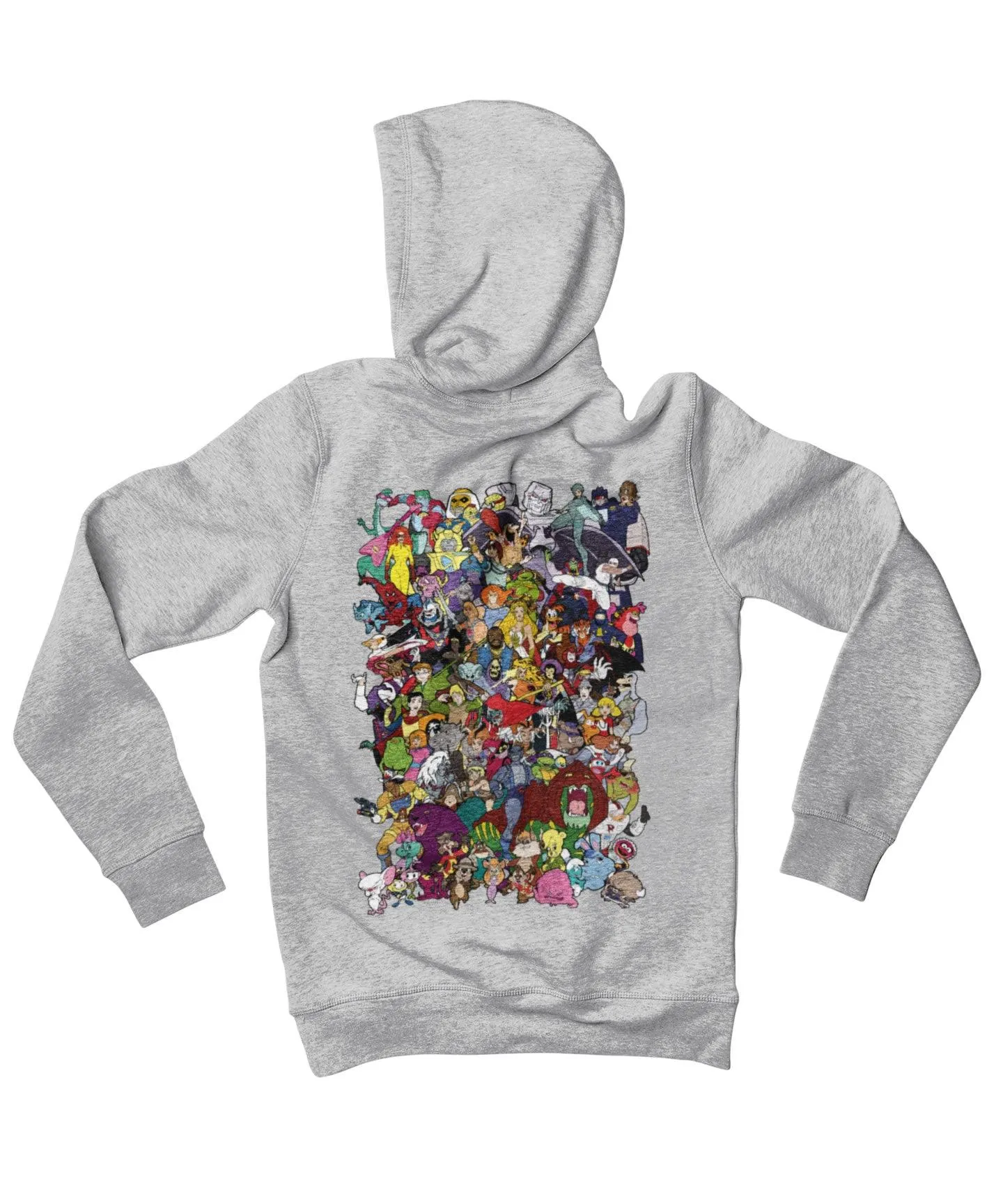 Top Notchy Saturday Morning Cartoons Back Printed Hoodie sold by 8Ball product image thumbnail 3