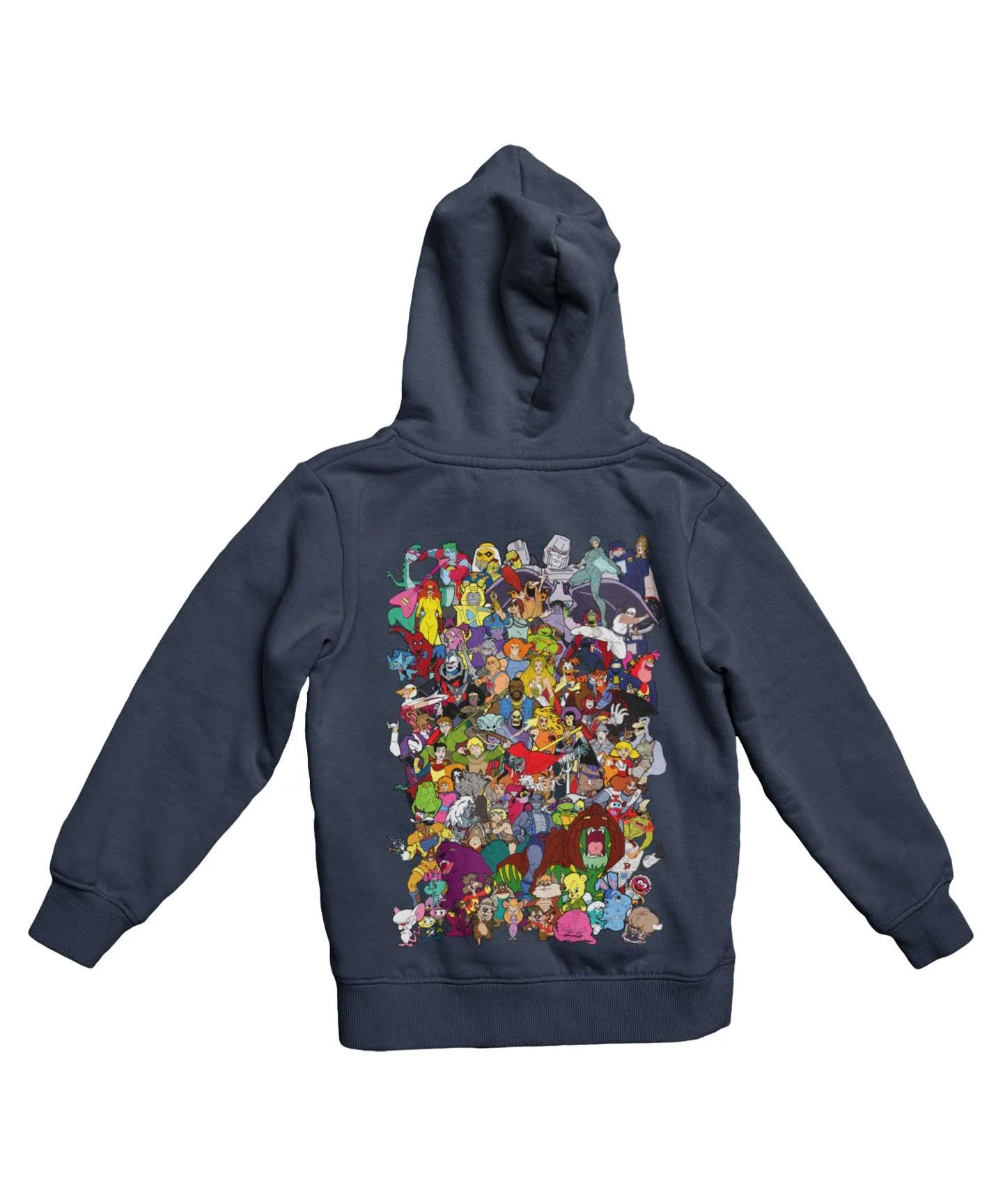 Top Notchy Saturday Morning Cartoons Back Printed Hoodie sold by 8Ball product image thumbnail 2