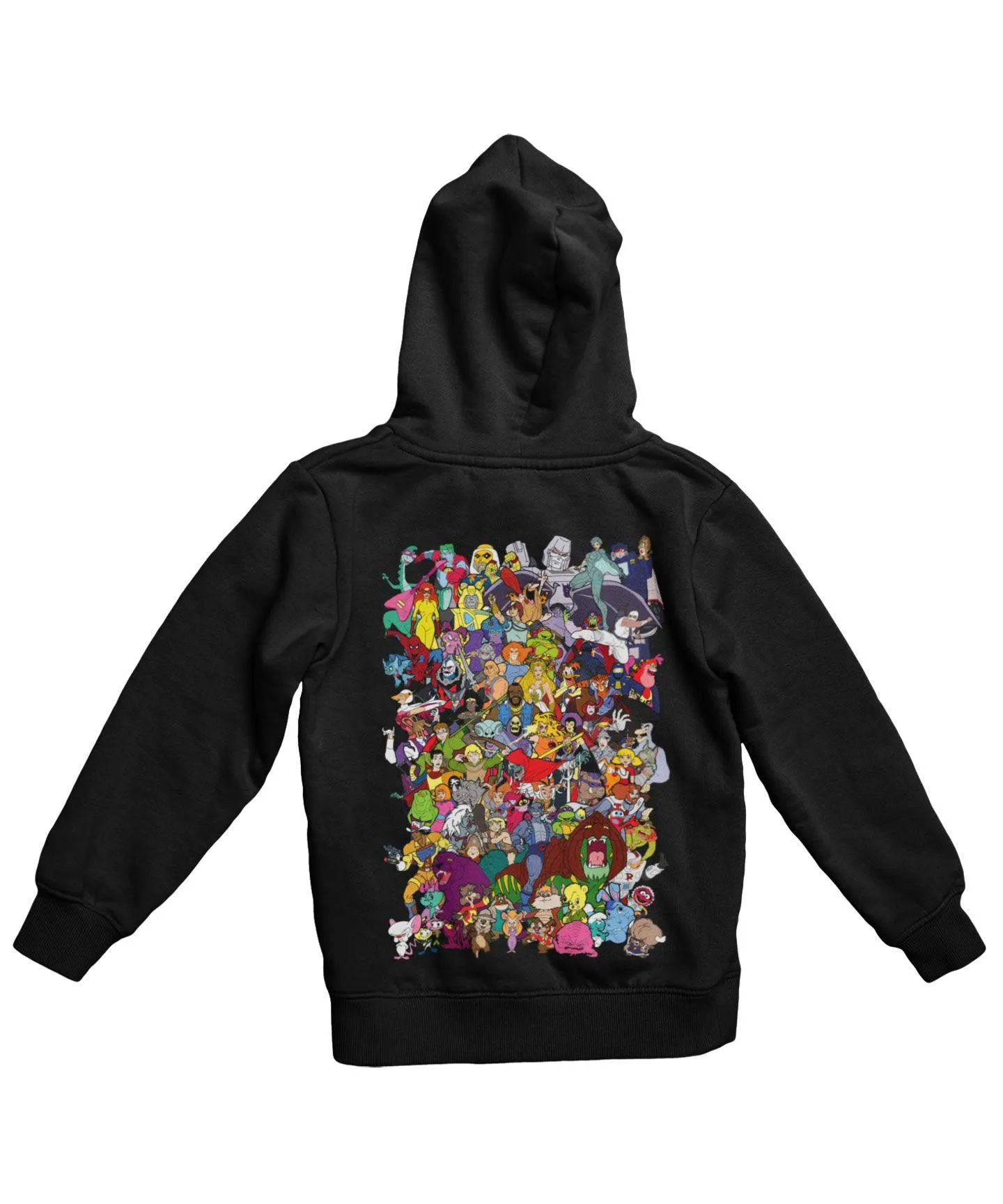 Top Notchy Saturday Morning Cartoons Back Printed Hoodie sold by 8Ball product image thumbnail 4