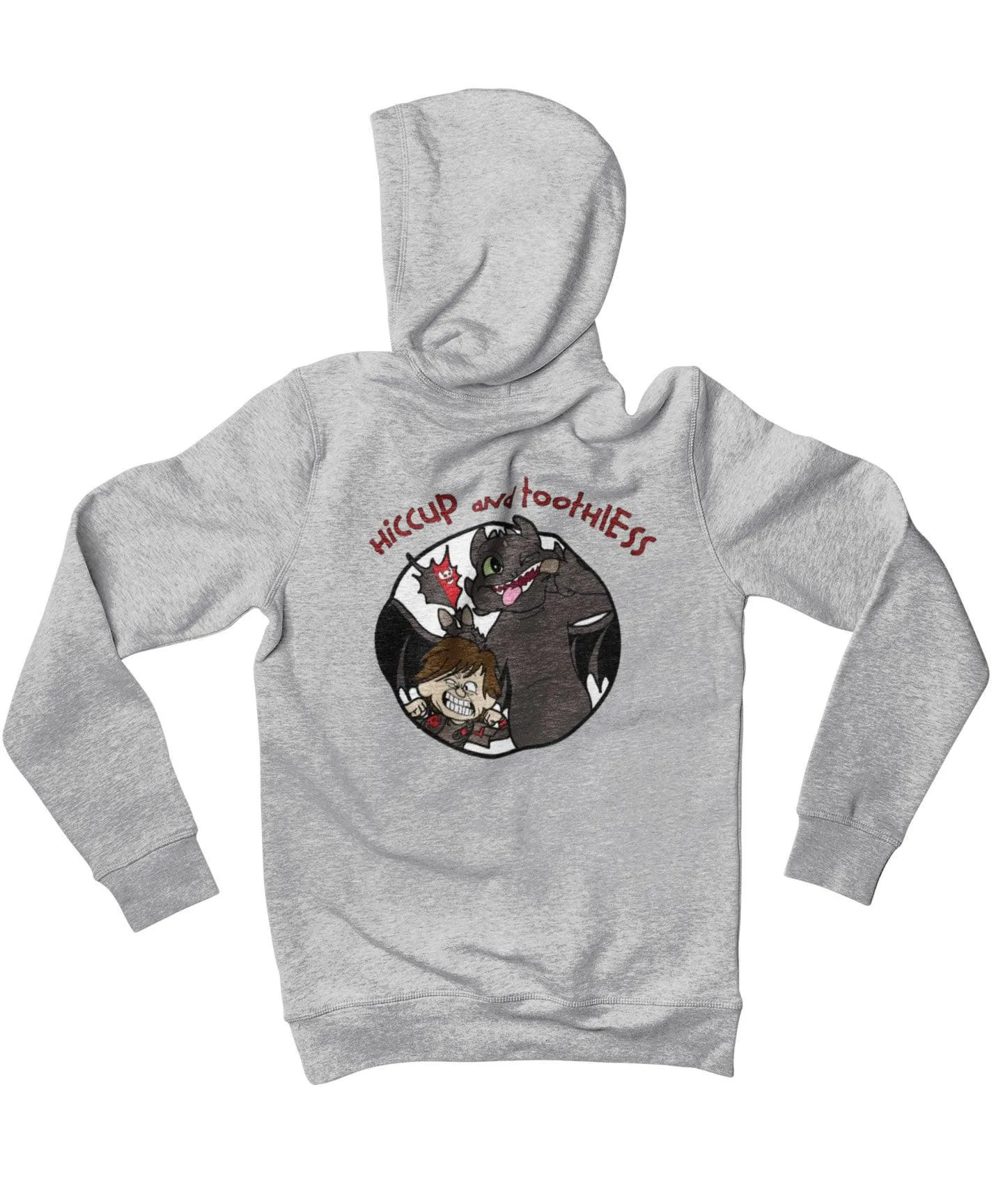 Top Notchy Hiccup and Toothless Back Printed Hoodie sold by 8Ball product image thumbnail 4
