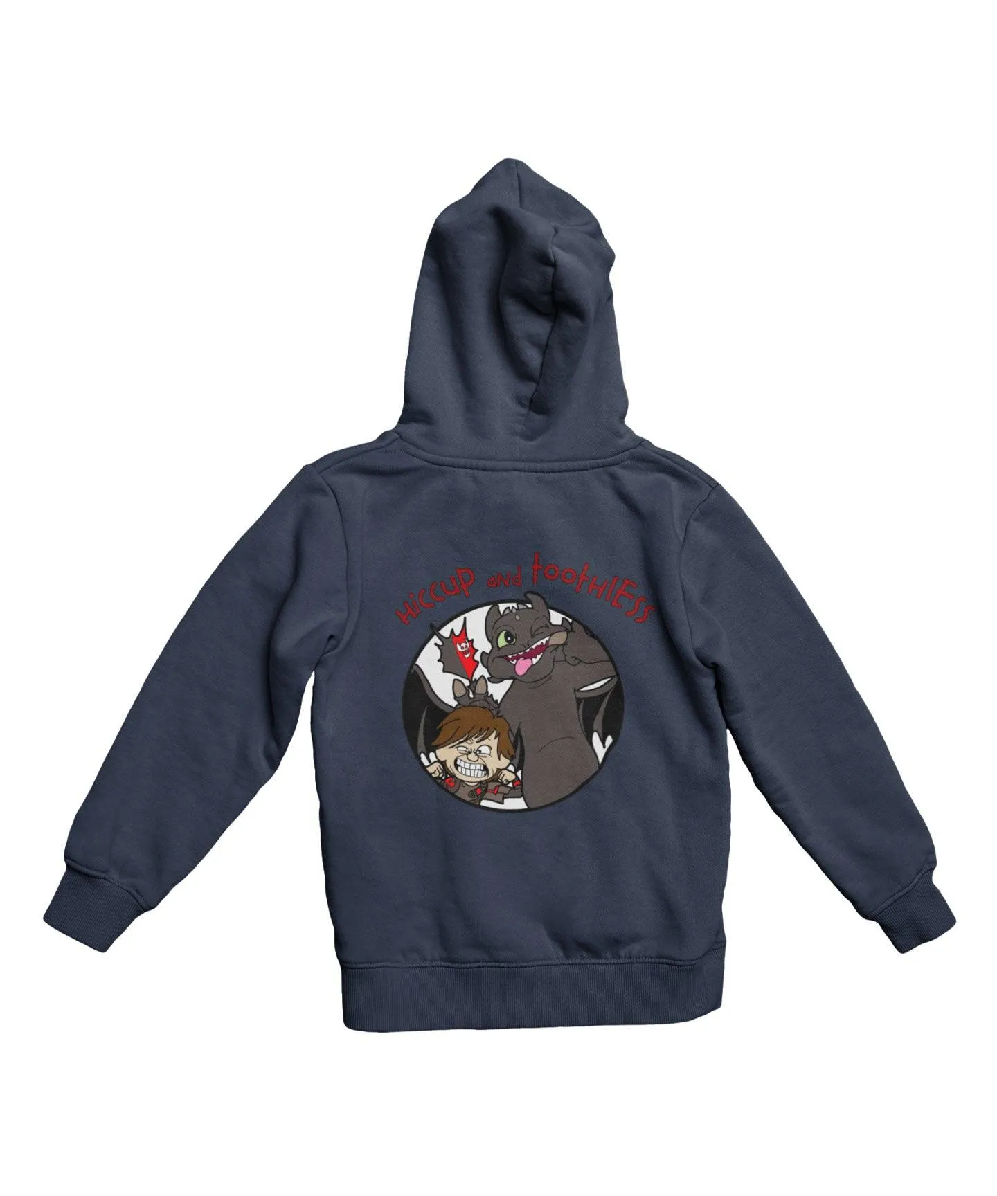 Top Notchy Hiccup and Toothless Back Printed Hoodie sold by 8Ball product image thumbnail 3