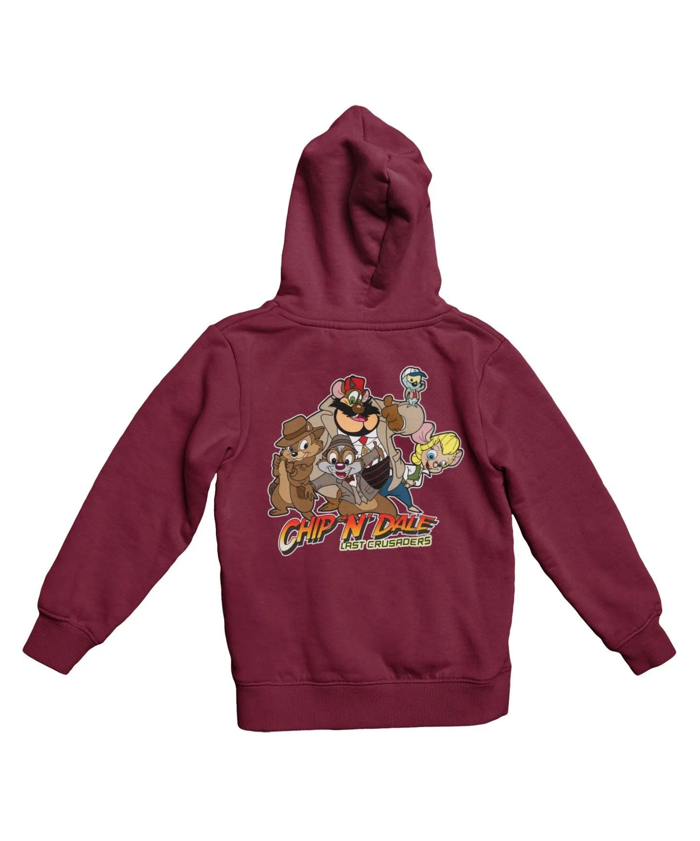 Top Notchy Chip N Dale Last Crusaders Back Printed Hoodie sold by 8Ball product image thumbnail 2