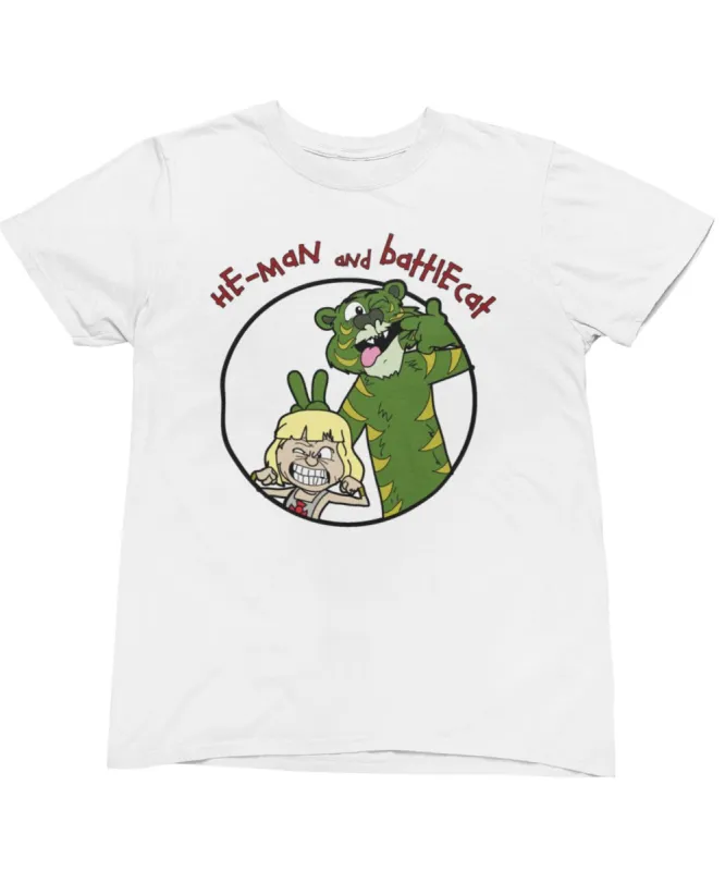 Top Notchy He-Man and Battlecat T-Shirt sold by 8Ball
