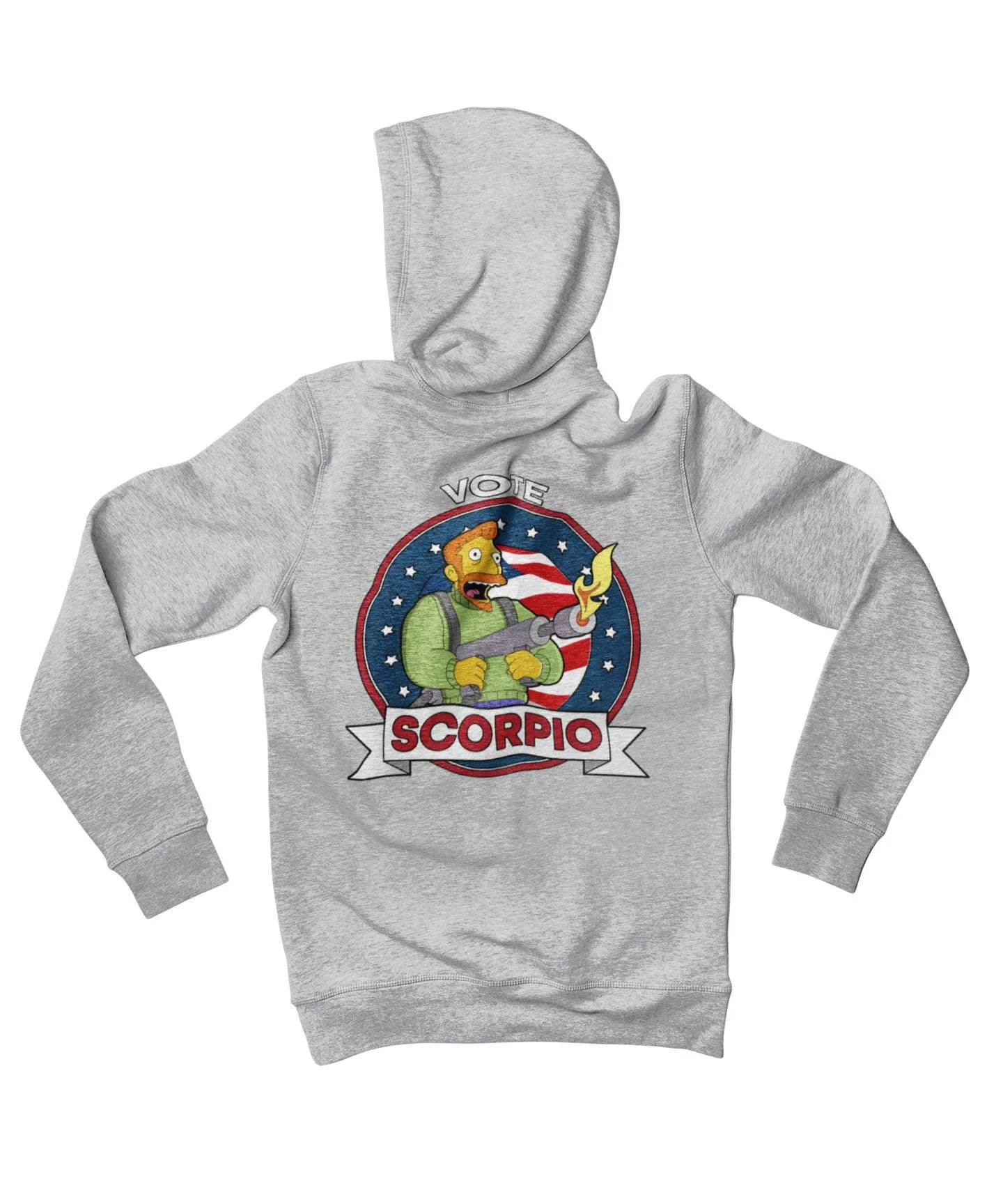 Top Notchy Vote Scorpio Back Printed Hoodie sold by 8Ball product image thumbnail 3