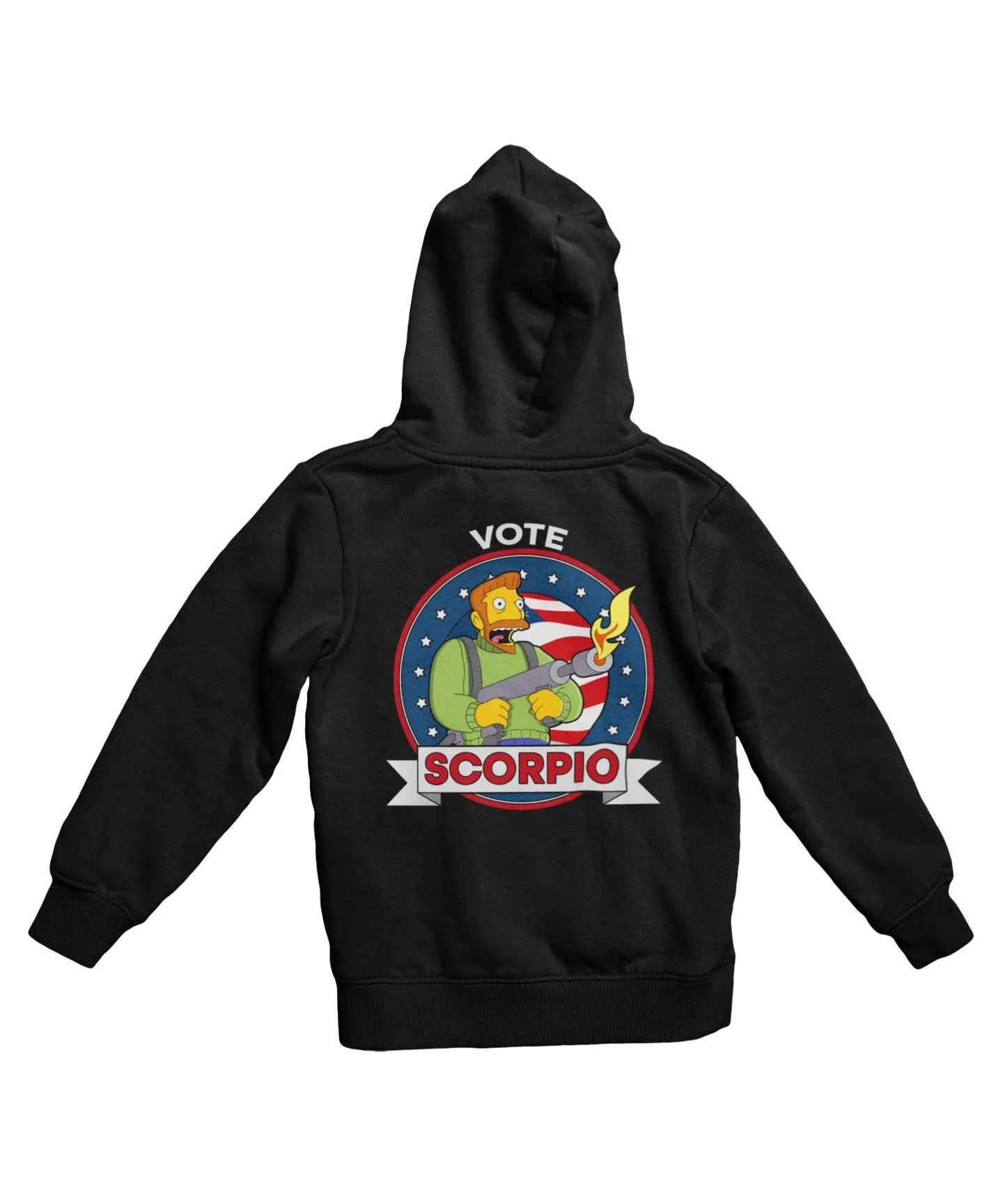 Top Notchy Vote Scorpio Back Printed Hoodie sold by 8Ball product image thumbnail 4