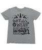 Too Cute To Wear An Ugly Sweater Mono Christmas T-Shirt sold by 8Ball