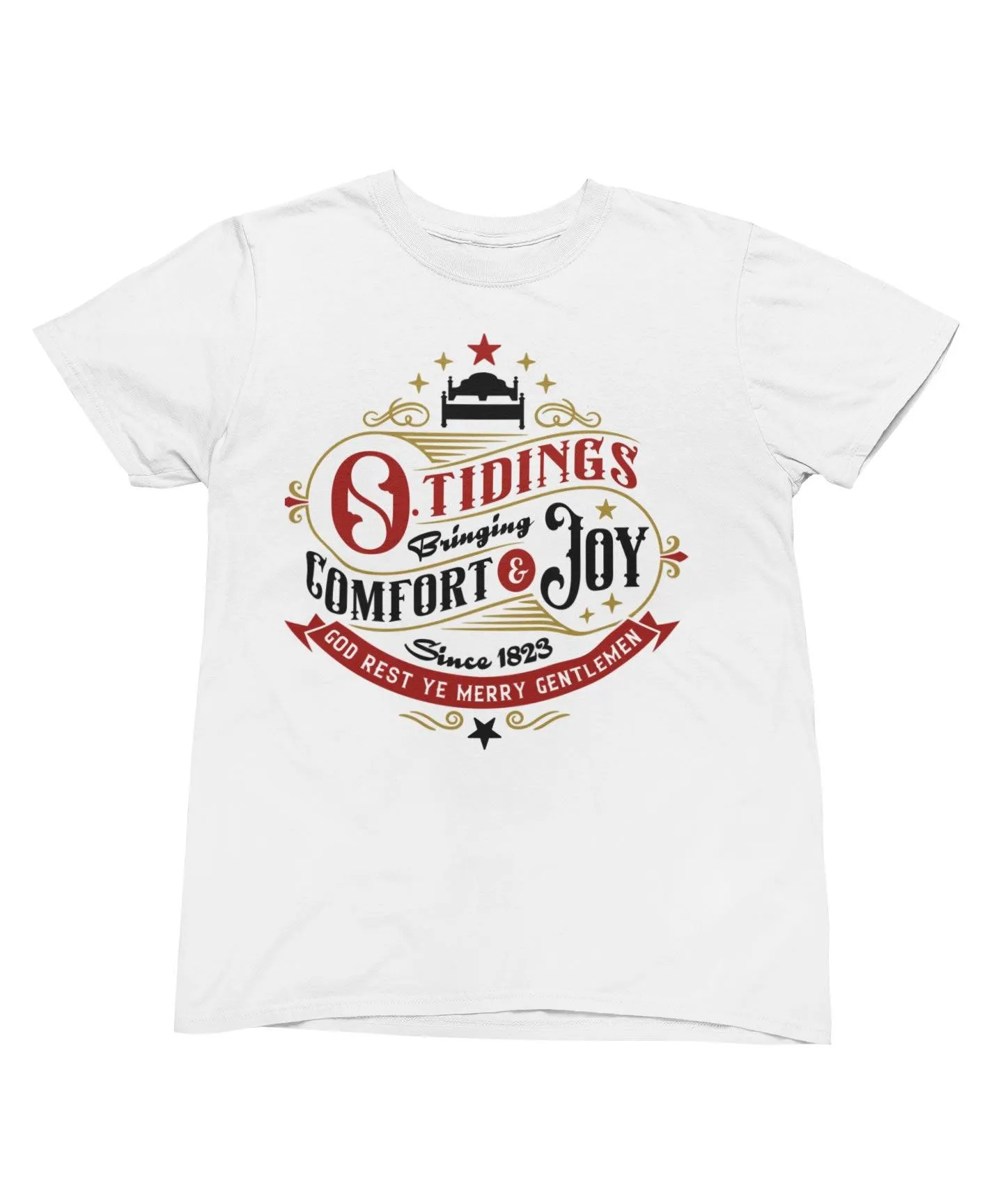 Tidings Of Comfort And Joy Christmas T-Shirt sold by 8Ball
