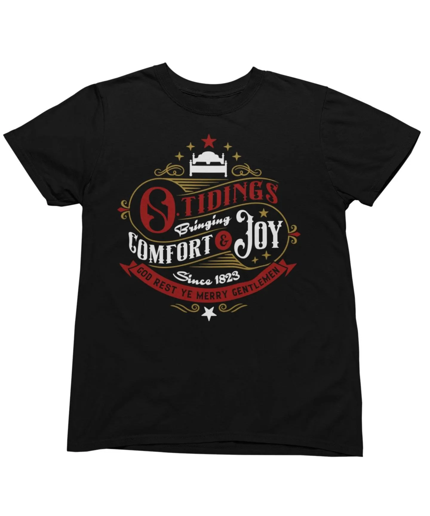 Tidings Of Comfort And Joy Christmas T-Shirt sold by 8Ball product image thumbnail 2