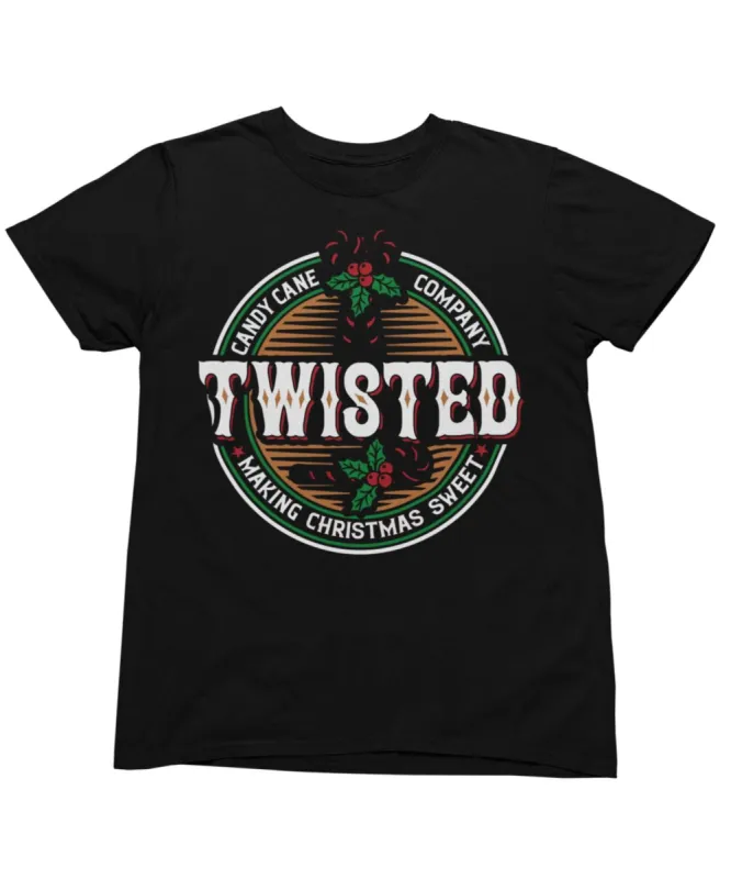 Twisted Candy Canes Christmas T-Shirt sold by 8Ball