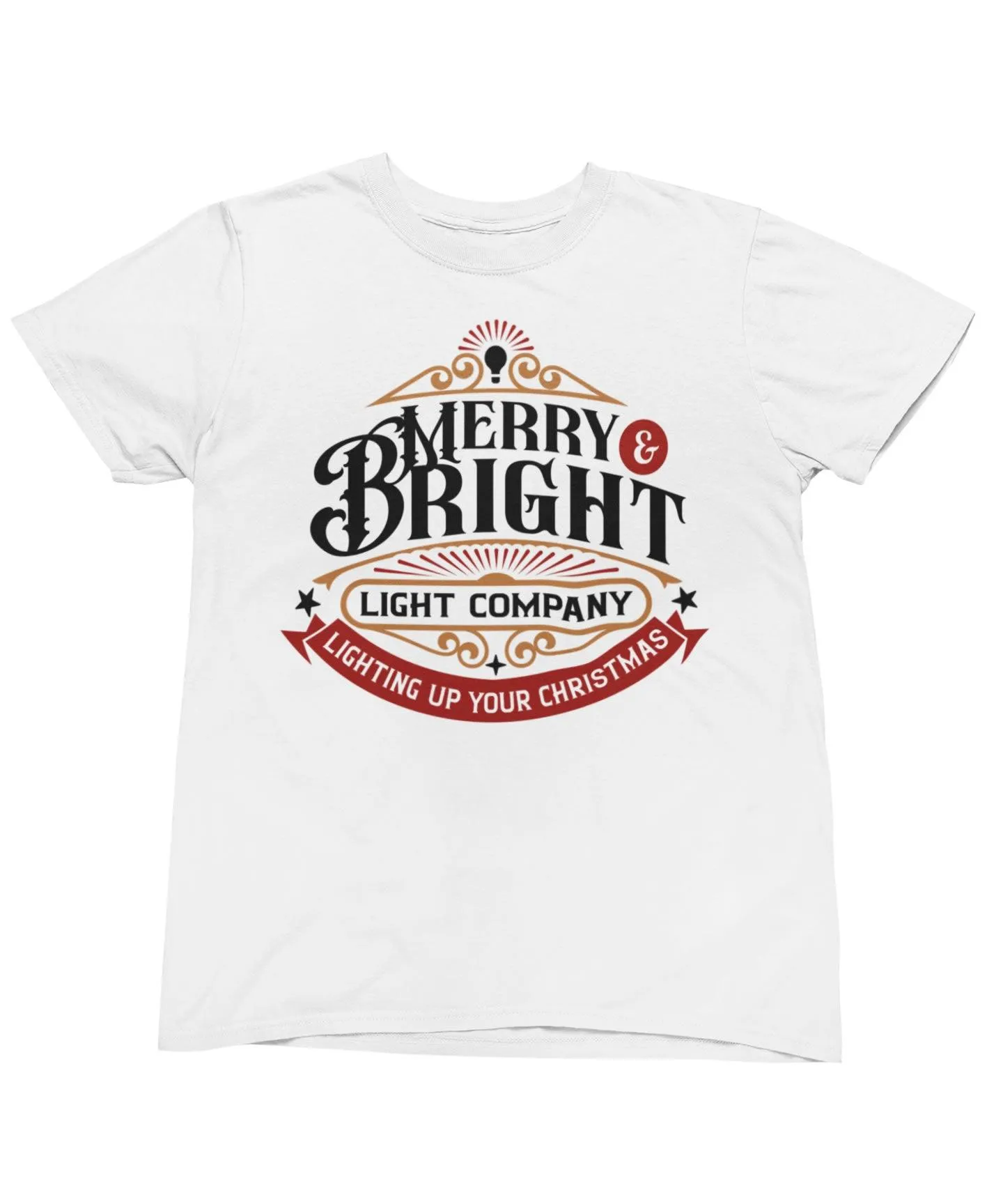 Merry Bright Light Company Christmas T-Shirt sold by 8Ball product image thumbnail 2