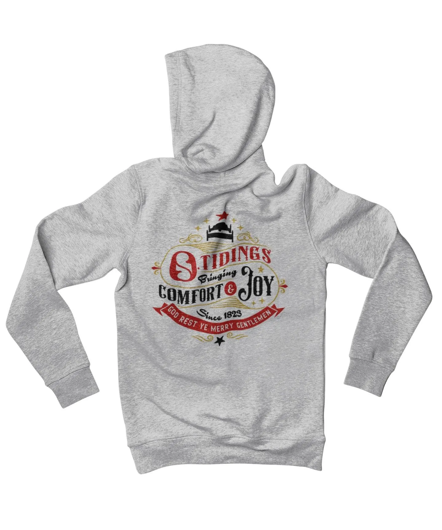 Comfort and Joy Colour Back Printed Christmas Hoodie sold by 8Ball