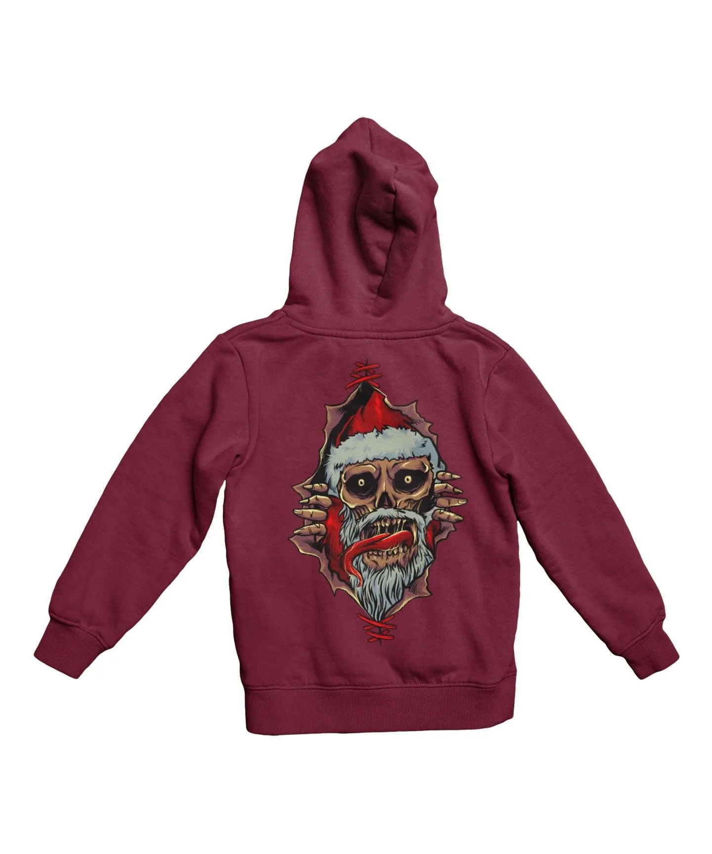 Santa Shoot Em All Back Printed Christmas Hoodie sold by 8Ball product image thumbnail 3