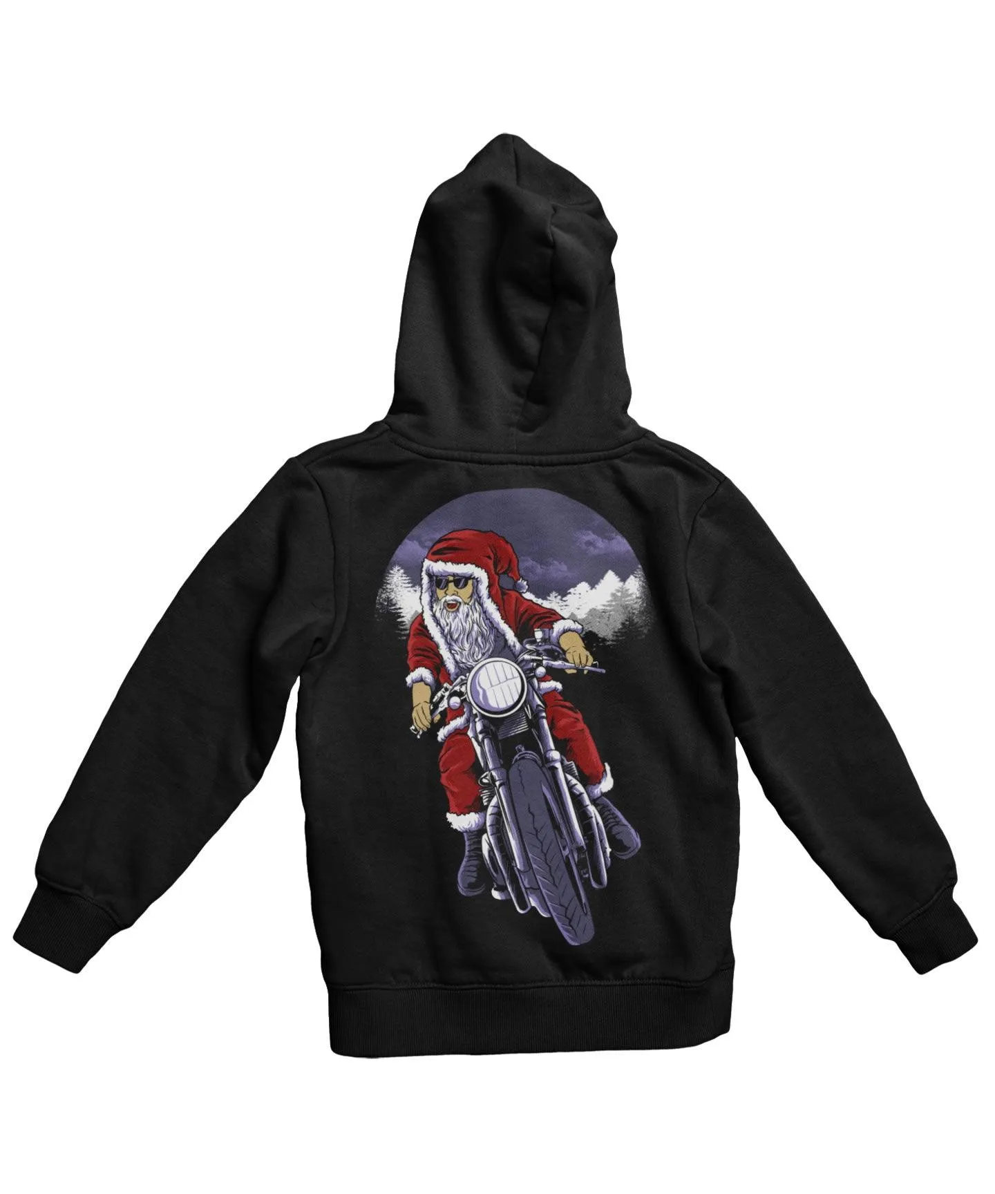Holiday Rider Santa Back Printed Christmas Hoodie sold by 8Ball product image thumbnail 3