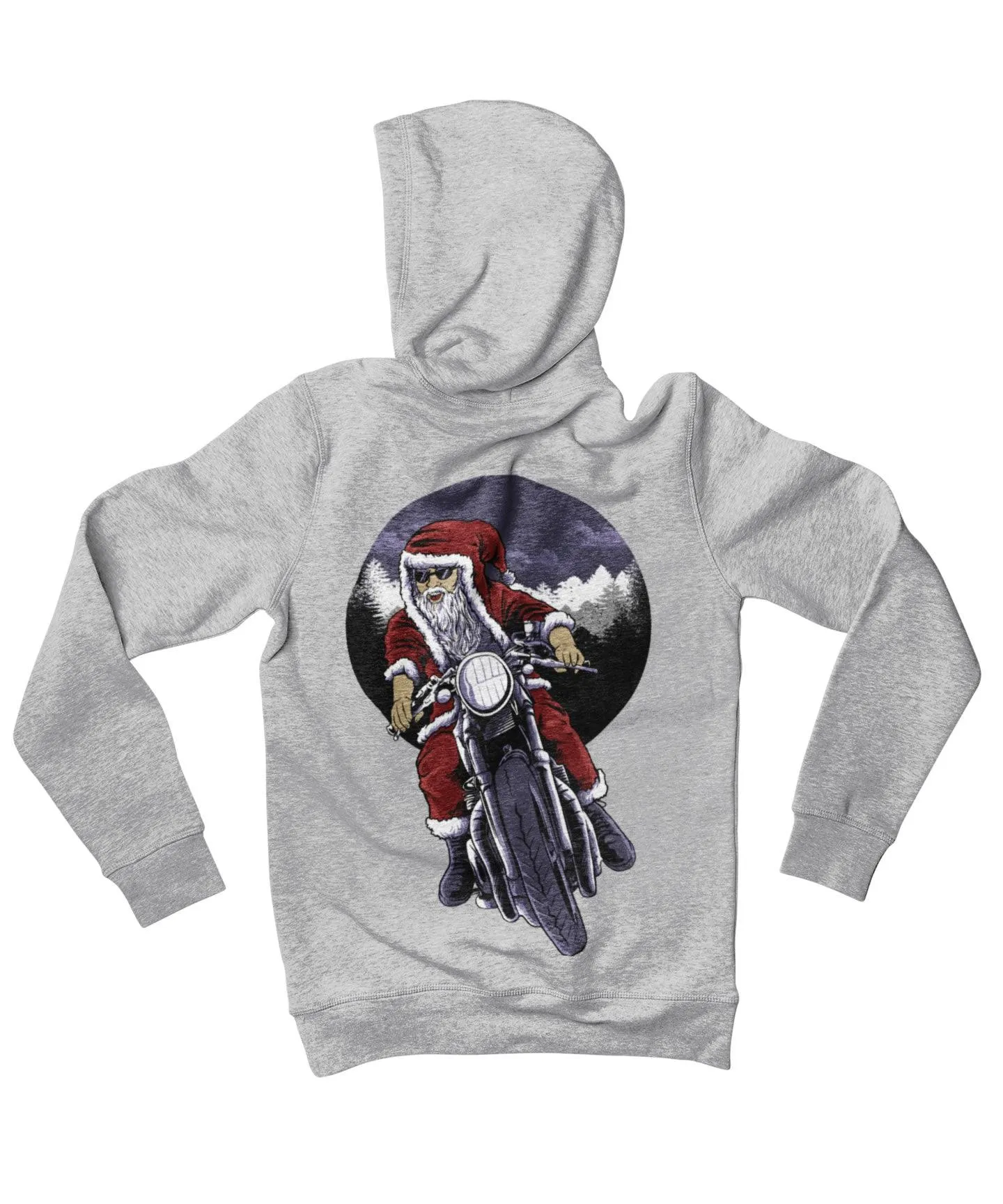 Holiday Rider Santa Back Printed Christmas Hoodie sold by 8Ball product image thumbnail 4
