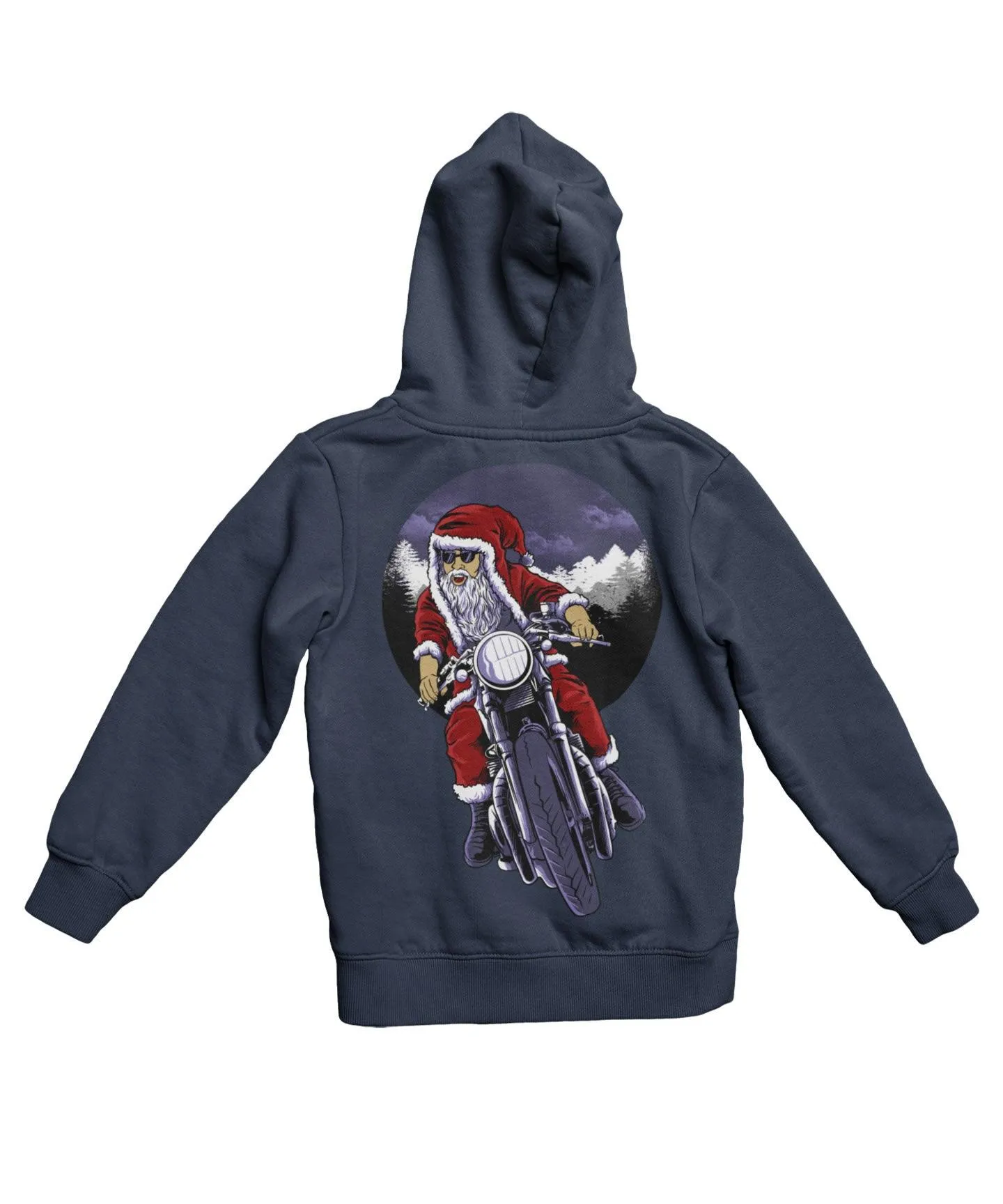 Holiday Rider Santa Back Printed Christmas Hoodie sold by 8Ball product image thumbnail 2