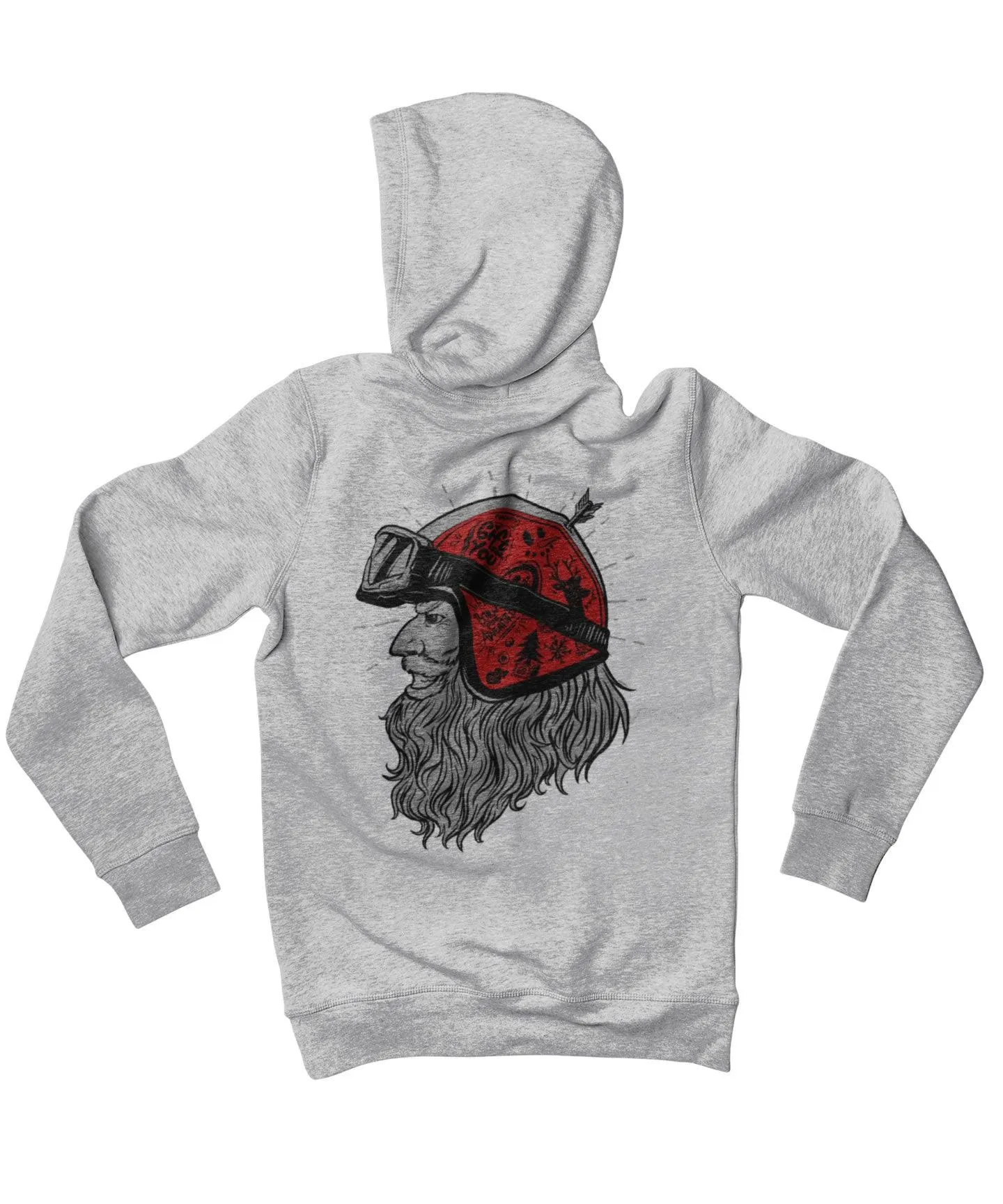 Father Christmas Time To Race Back Printed Christmas Hoodie sold by 8Ball product image thumbnail 3