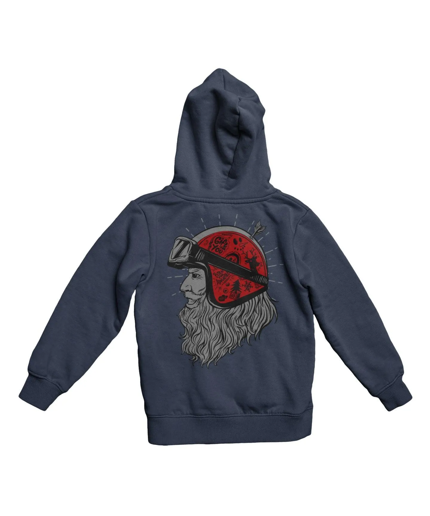 Father Christmas Time To Race Back Printed Christmas Hoodie sold by 8Ball product image thumbnail 4