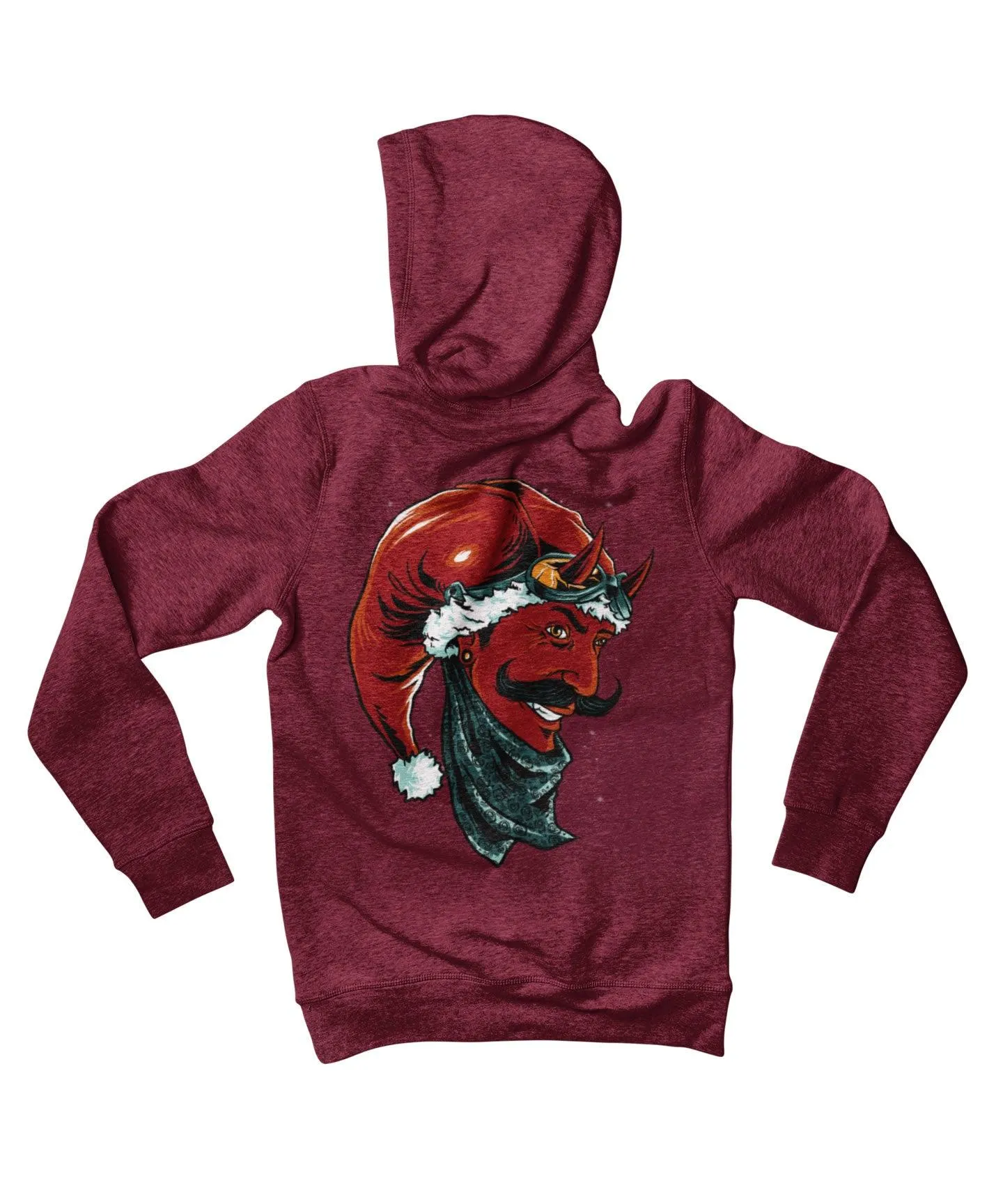 Devil Santa Back Printed Christmas Hoodie sold by 8Ball product image thumbnail 3