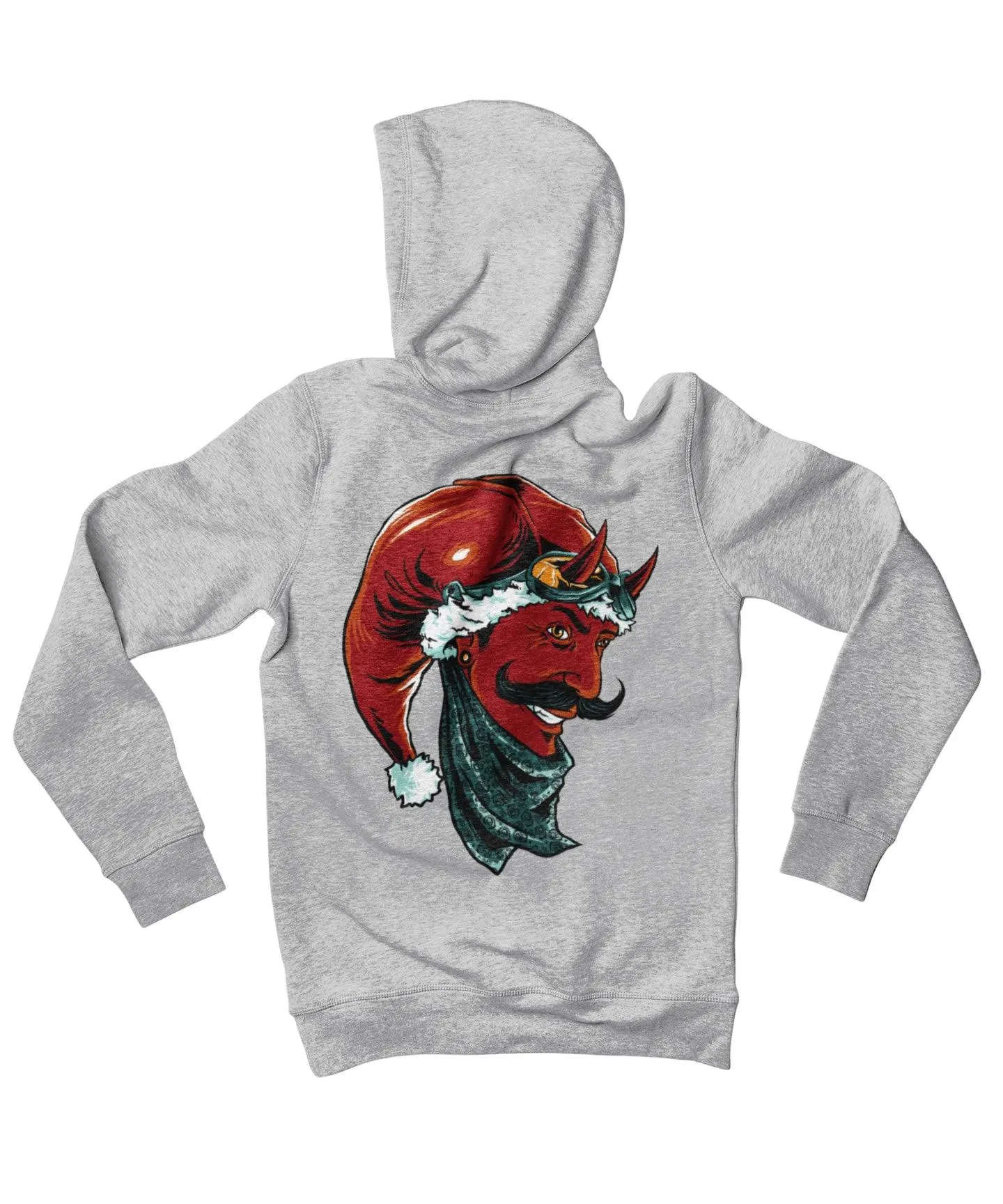 Devil Santa Back Printed Christmas Hoodie sold by 8Ball product image thumbnail 4