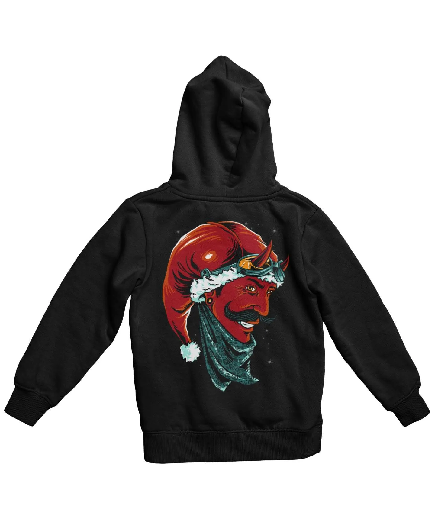 Devil Santa Back Printed Christmas Hoodie sold by 8Ball product image thumbnail 2