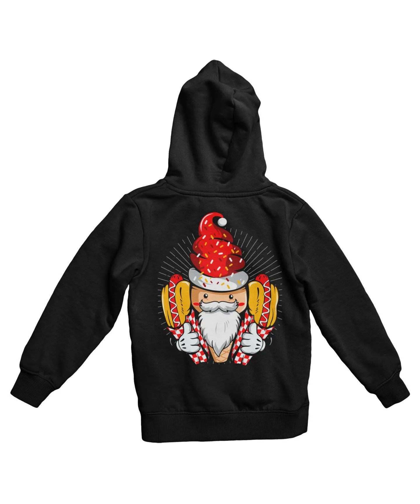 Hot Dog Santa Back Printed Christmas Hoodie sold by 8Ball product image thumbnail 2